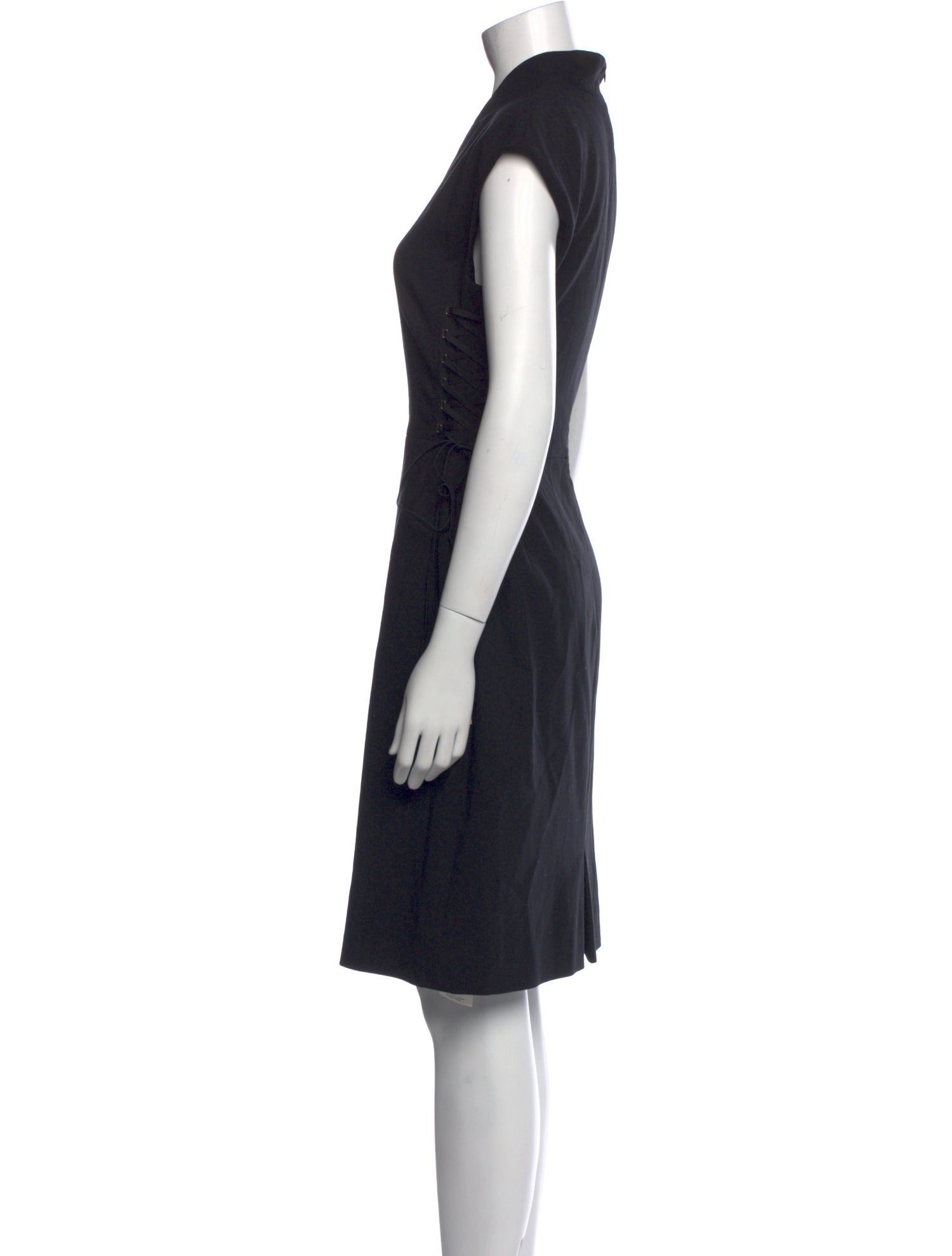Escada V-Neck Knee-Length Dress