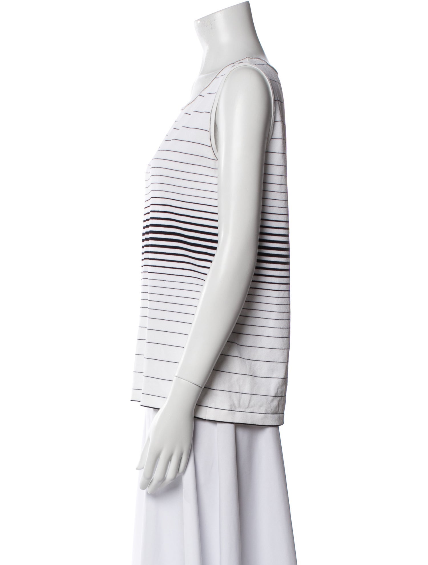 Escada Virgin Wool Striped Top