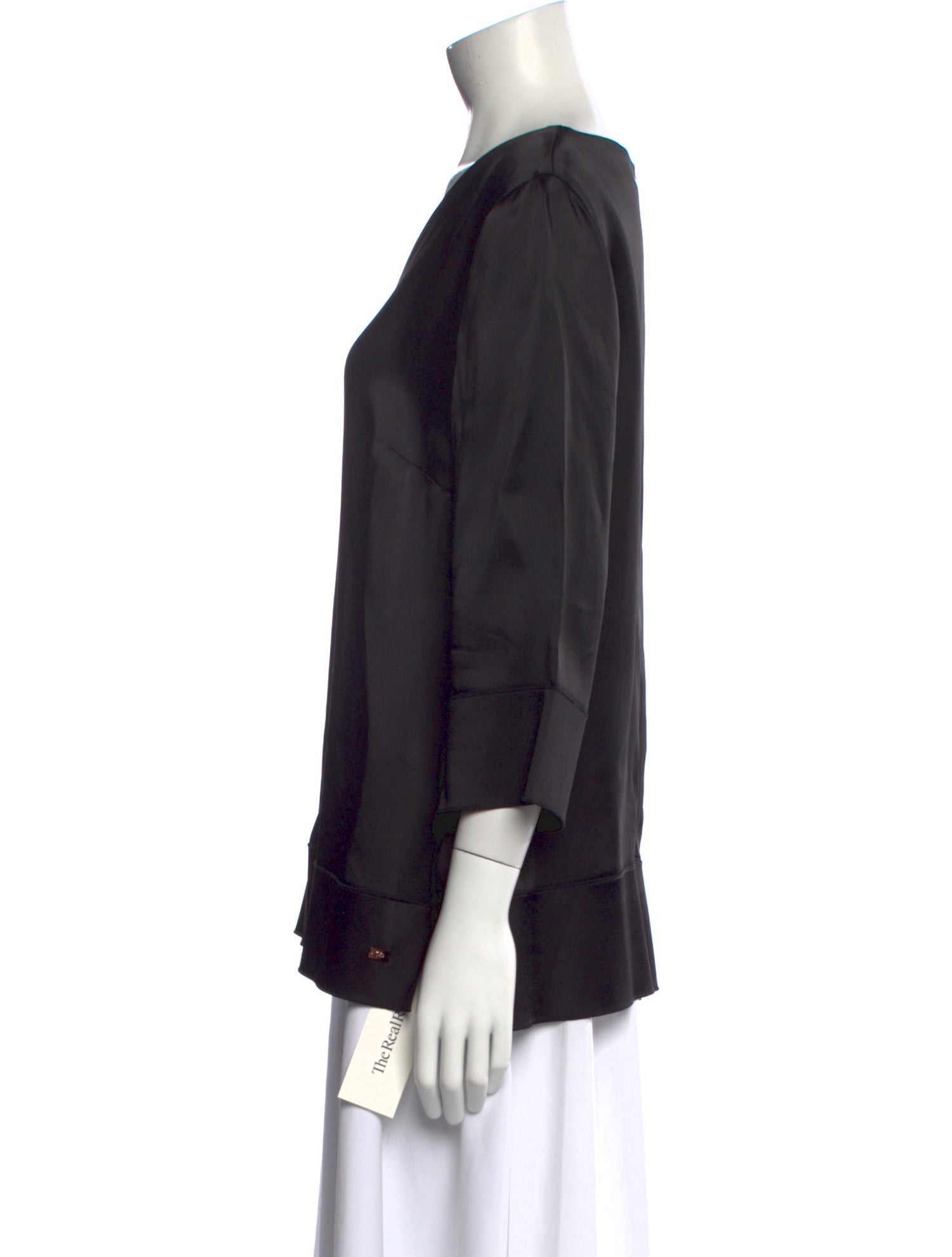 Escada V-Neck Three-Quarter Sleeve Blouse