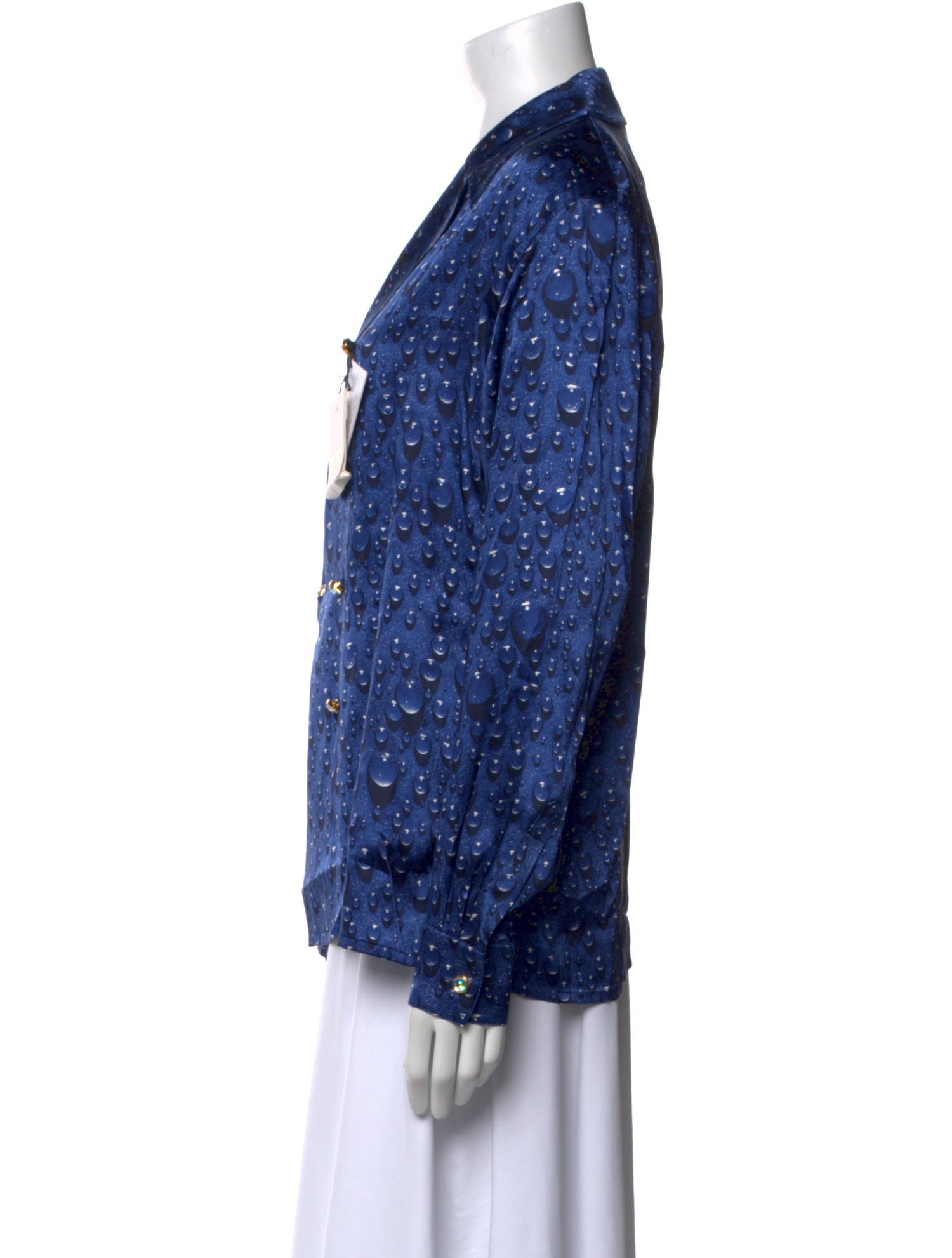 Escada Vintage Silk Button-Up Top w/ Tags