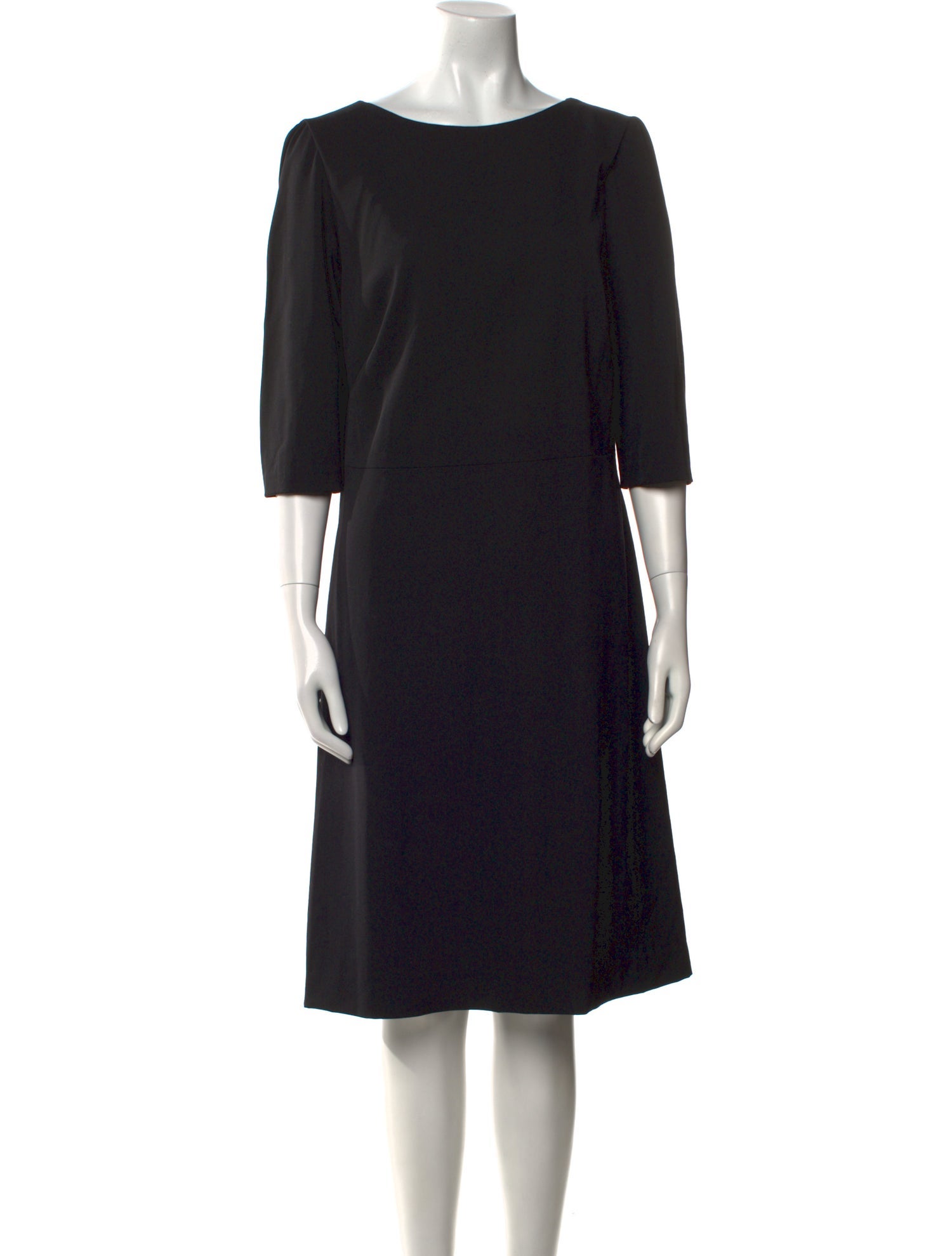 Escada Bateau Neckline Knee-Length Dress