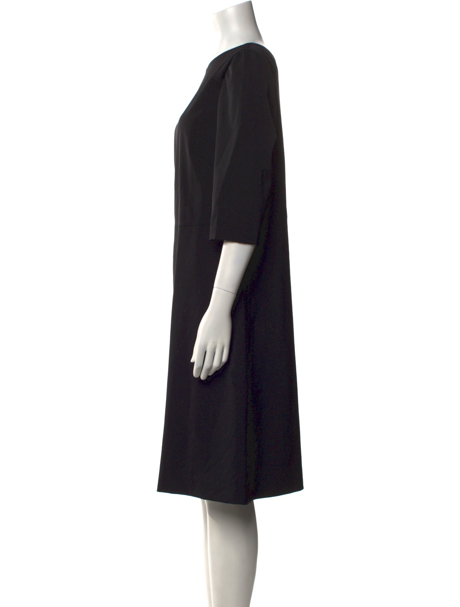 Escada Bateau Neckline Knee-Length Dress