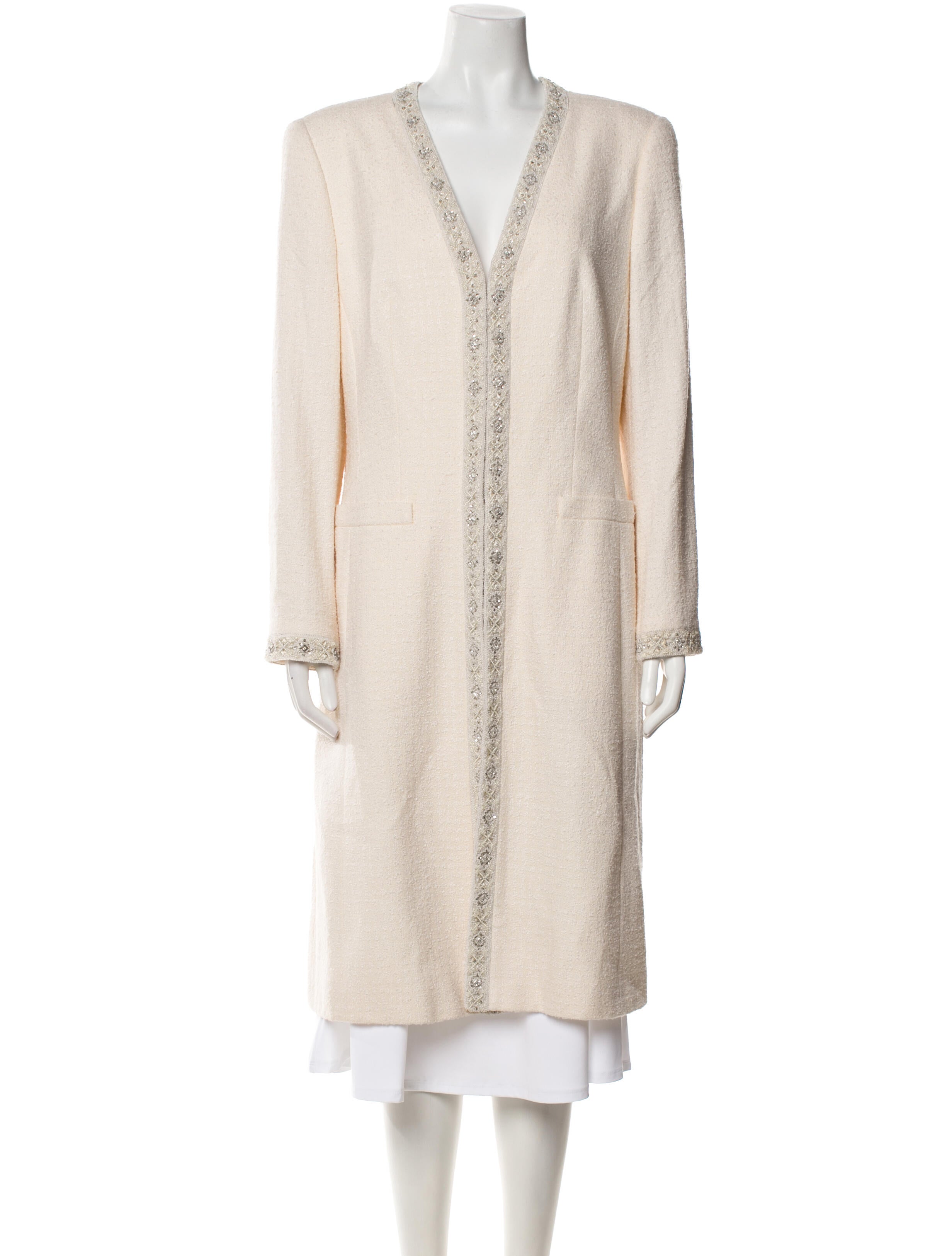 Escada Silk Faux Fur Coat w/ Tags