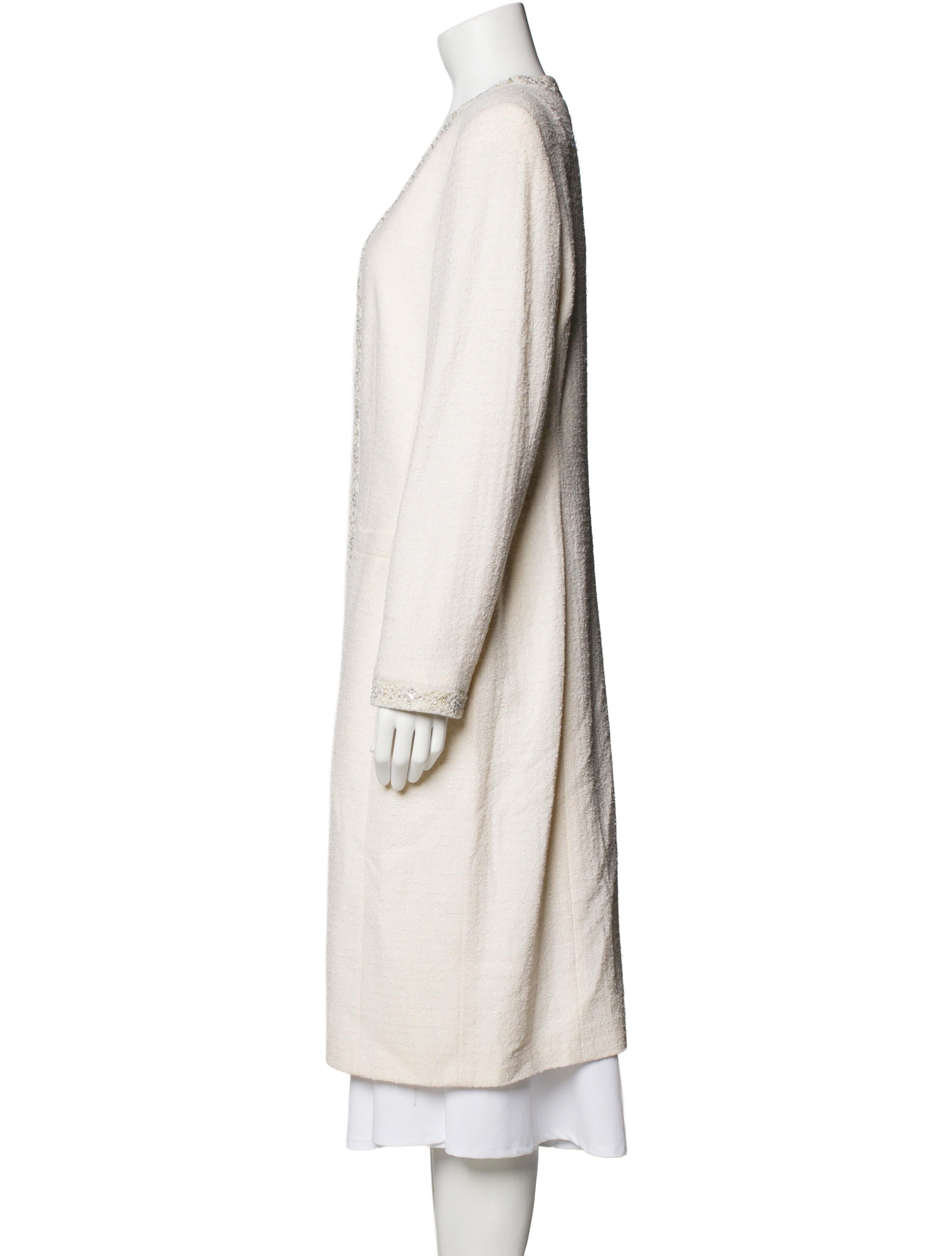 Escada Silk Faux Fur Coat w/ Tags