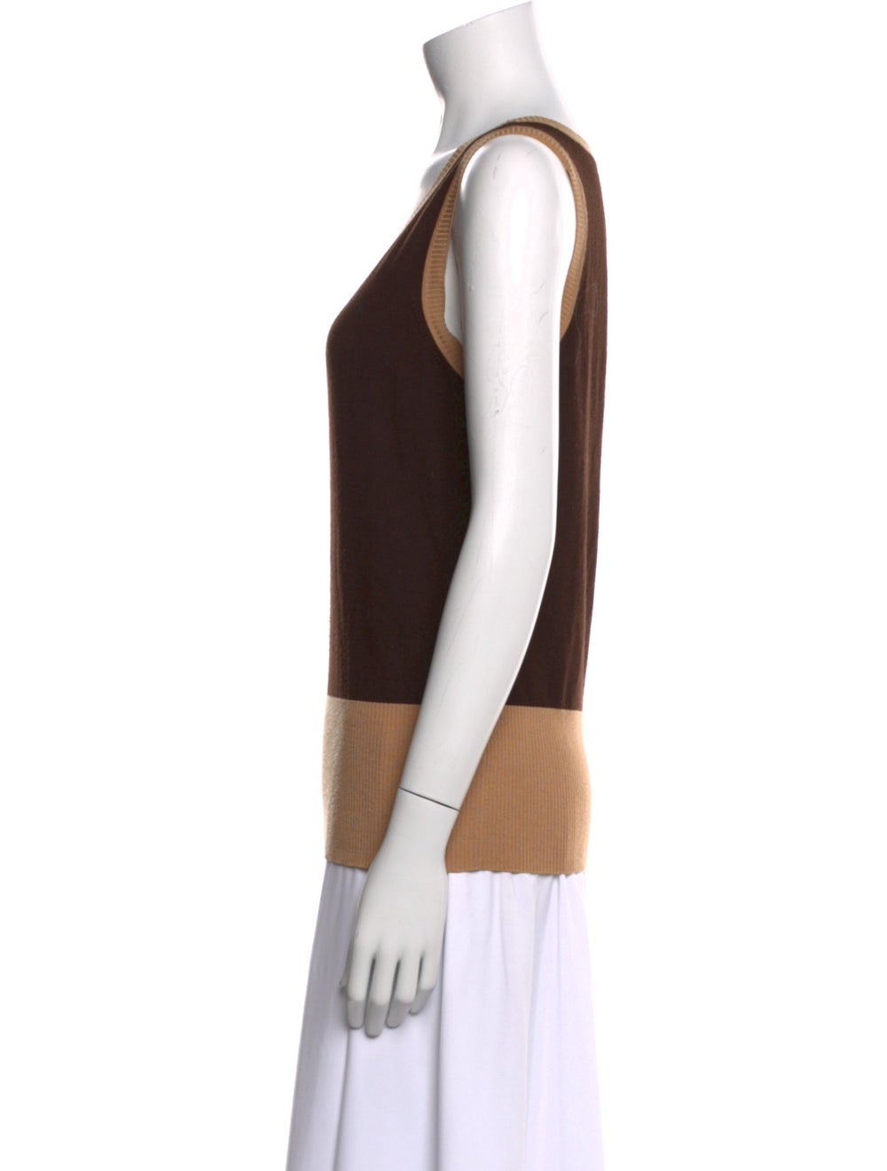 Escada Wool Colorblock Pattern Top - image 2