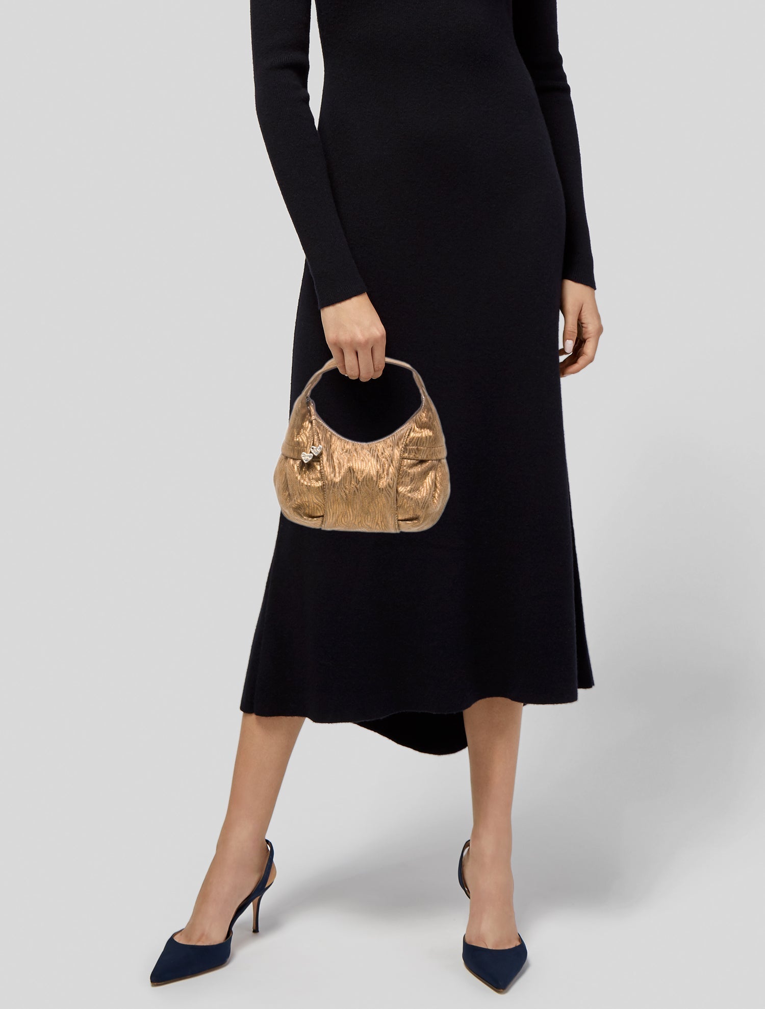 Escada Suede Top Handle Bag