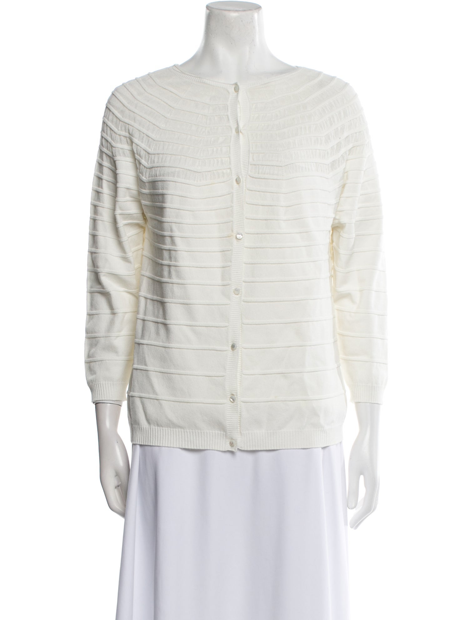 Escada Crew Neck Three-Quarter Sleeve Top