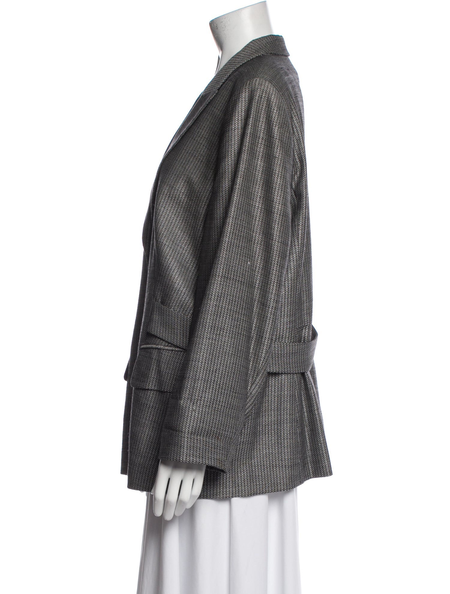 Escada Virgin Wool Printed Blazer