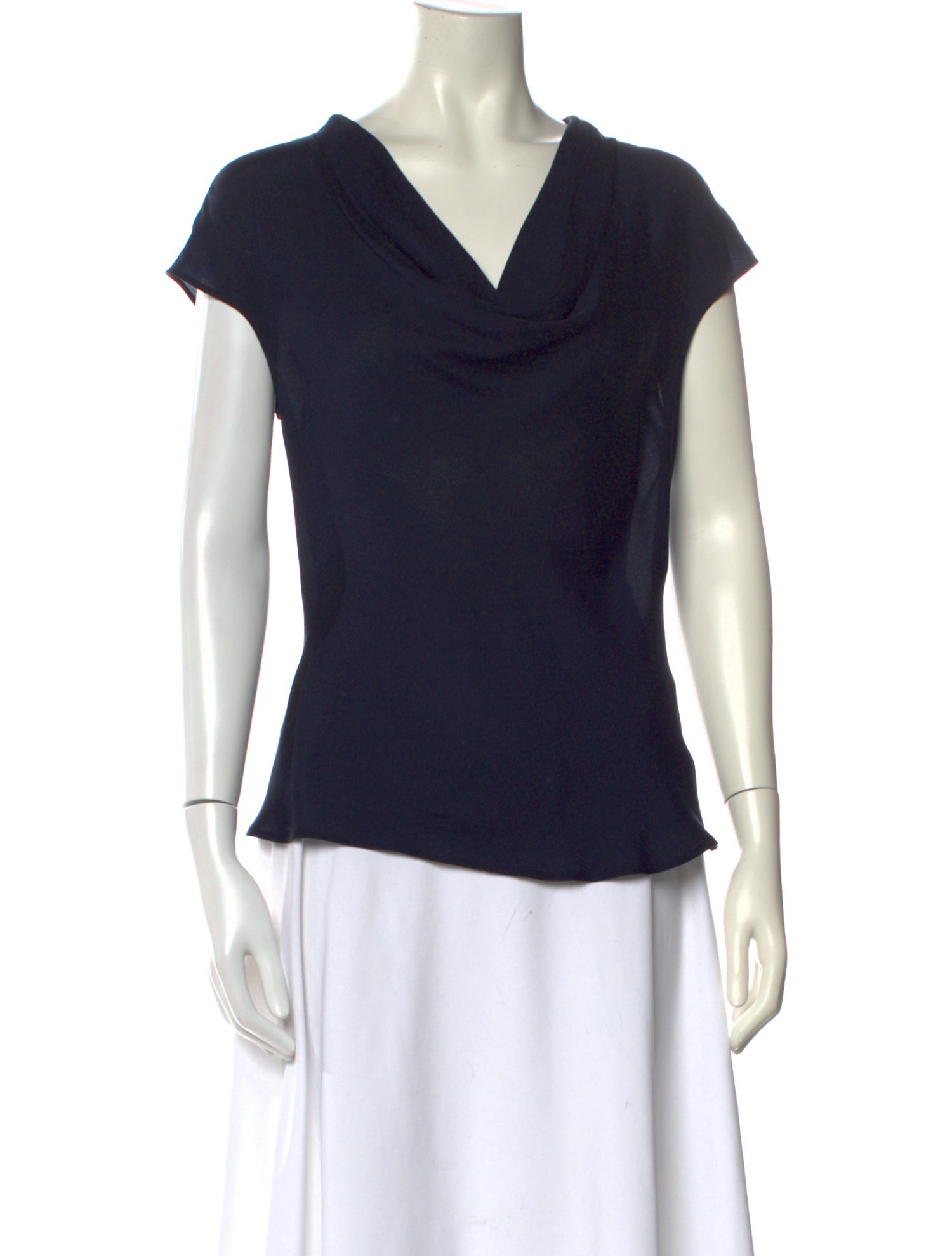 Escada Silk Cowl Neck Top