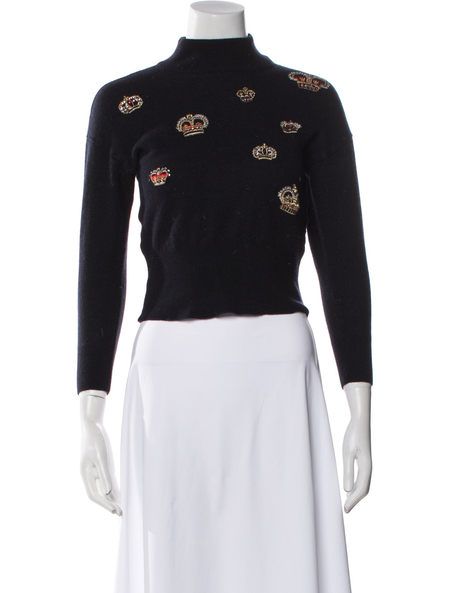 Escada Virgin Wool Printed Sweater
