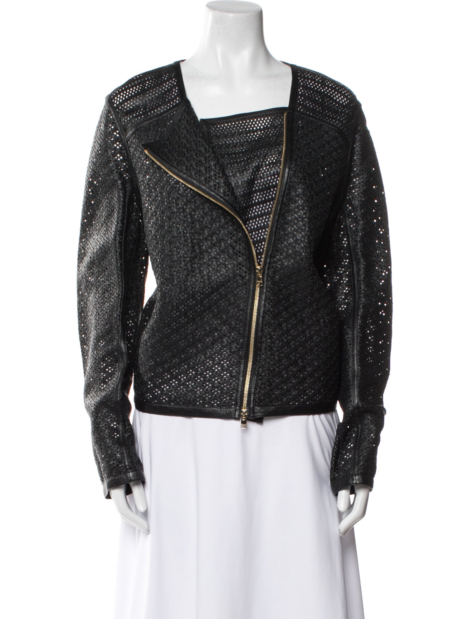 Escada Leather Biker Jacket