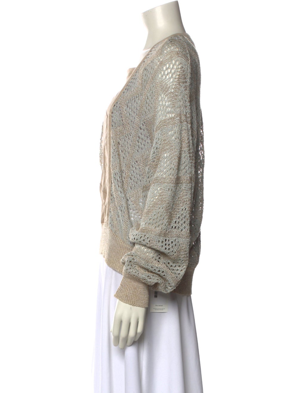 Escada Pullover Neutrals Printed Long Sleeve with… - image 2