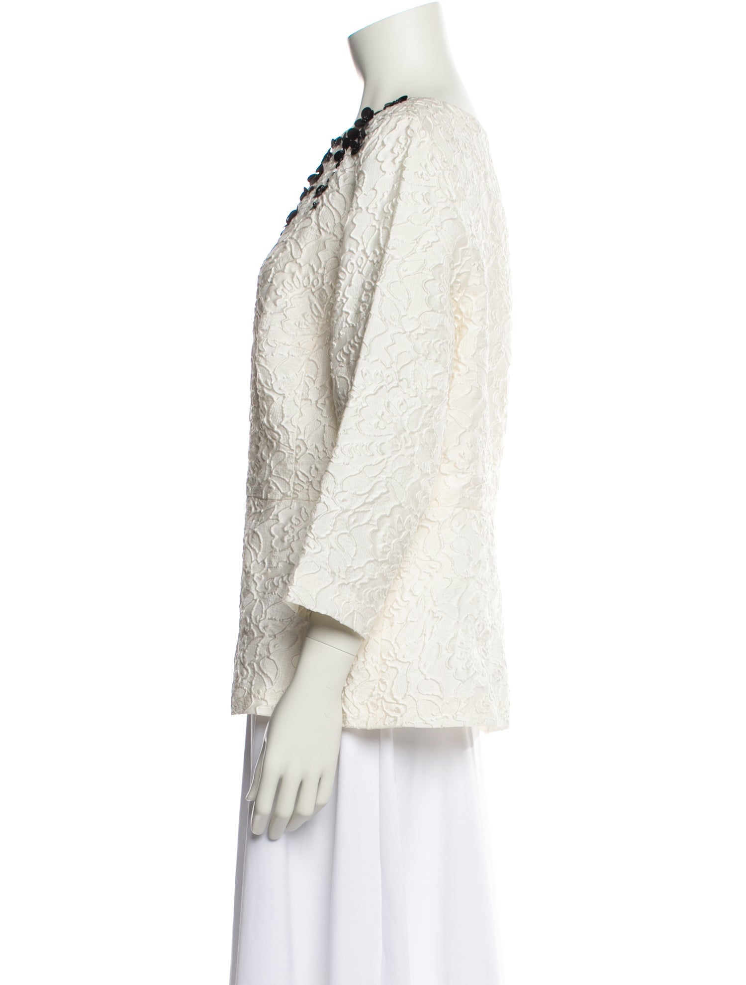 Escada Silk Lace Pattern Blouse