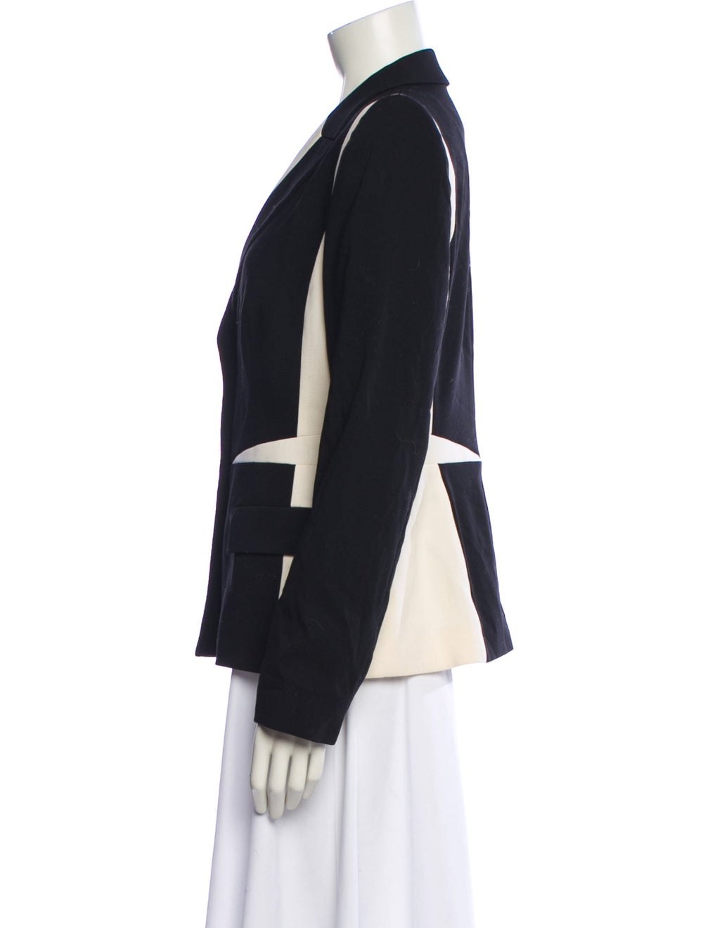 Escada Virgin Wool Colorblock Pattern Blazer - image 2
