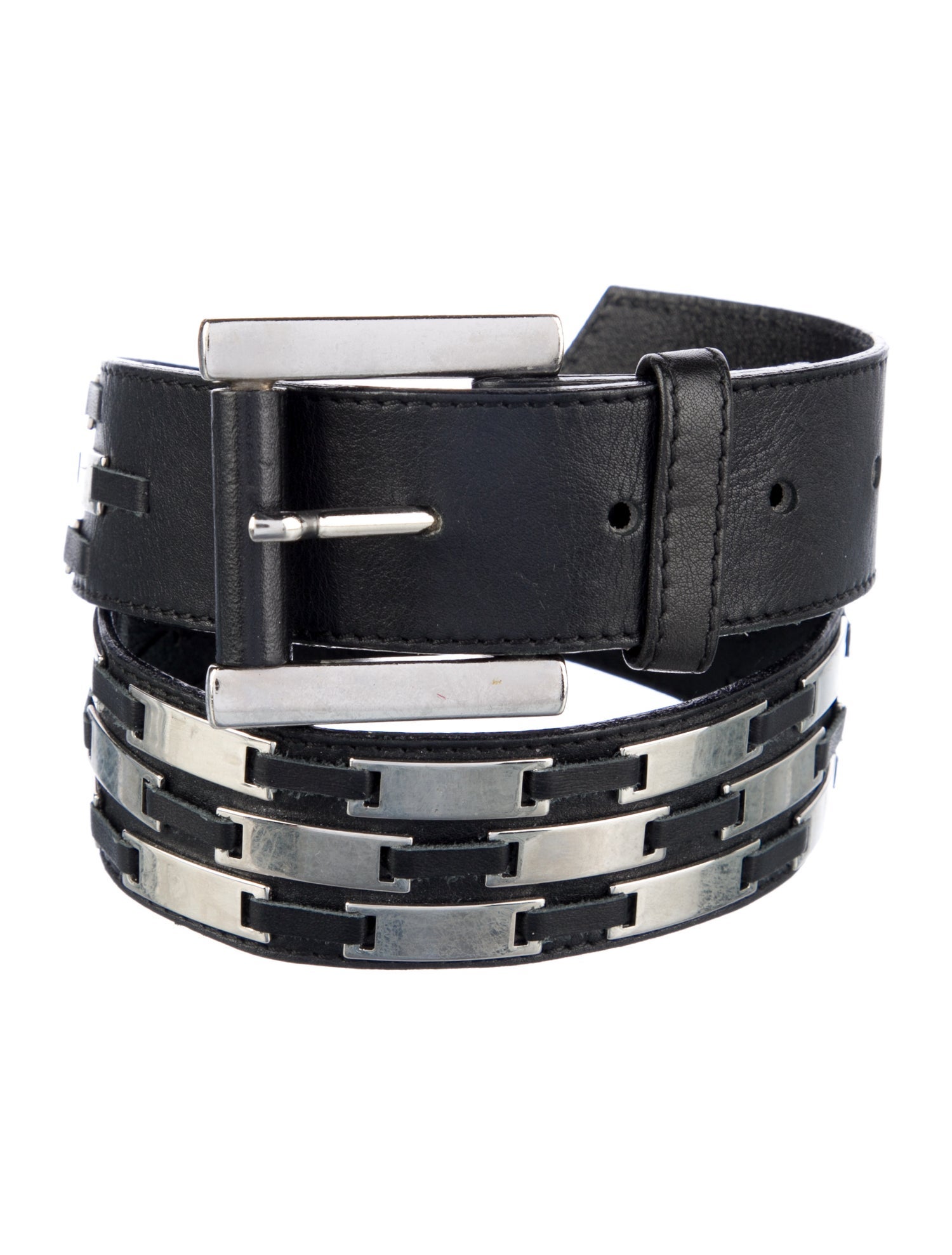 Escada Leather Studded Accents Belt Kit