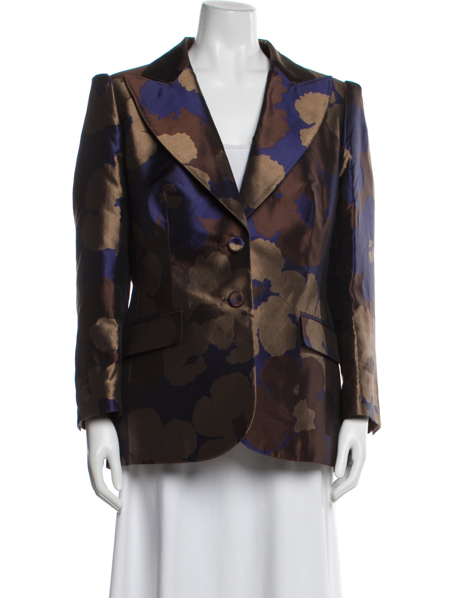 Escada Silk Printed Blazer