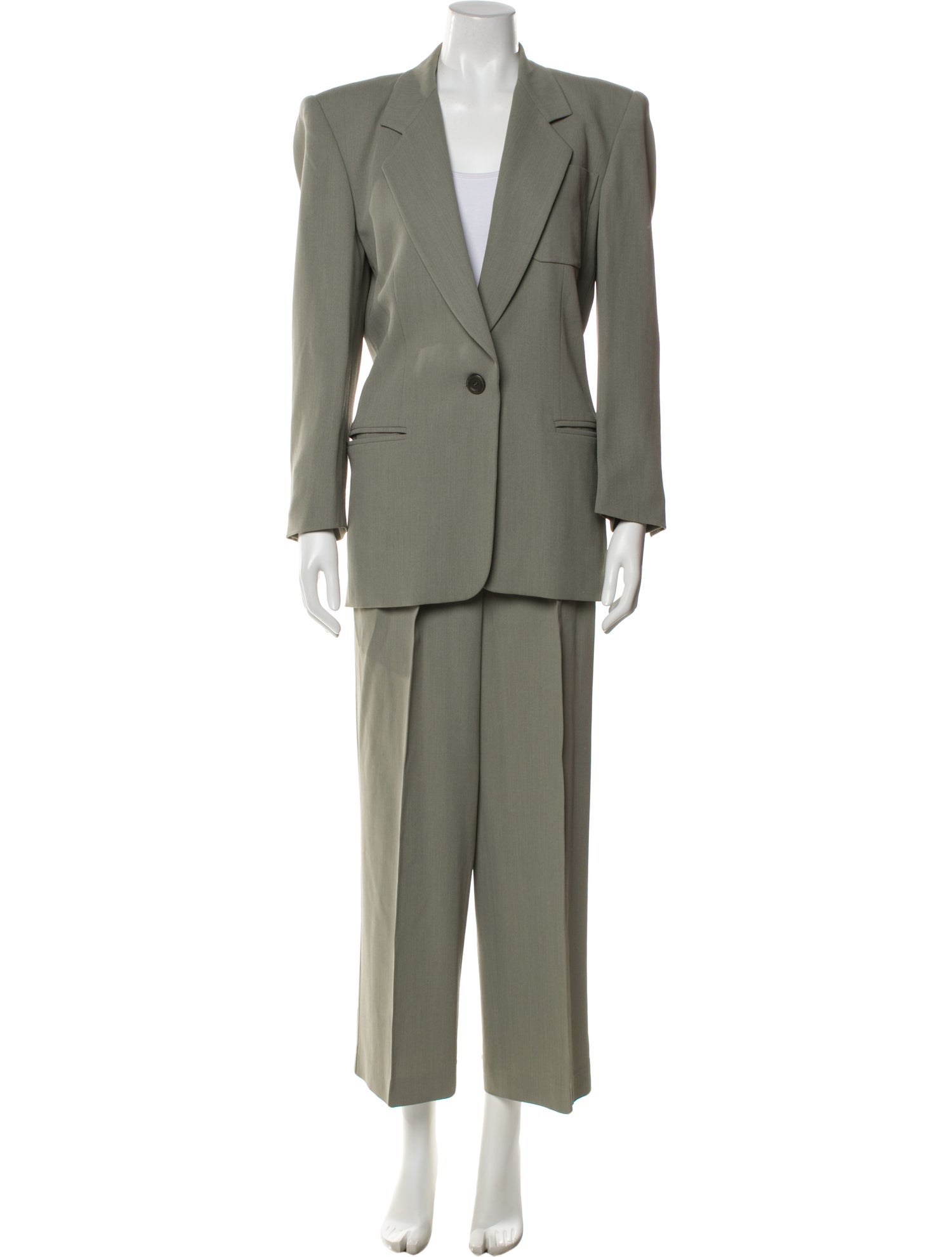 Escada Vintage Virgin Wool Pant Set