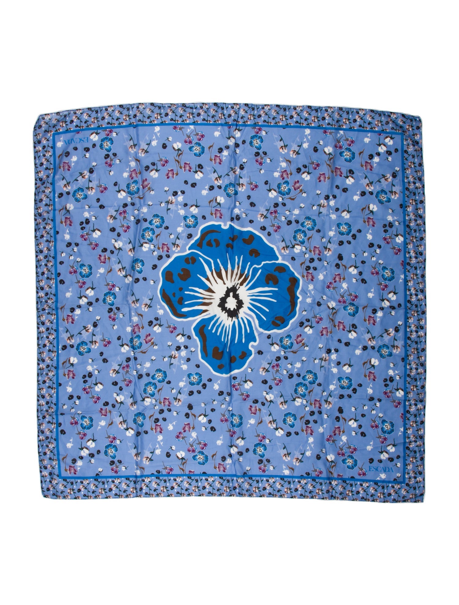 Escada Floral Print Scarf