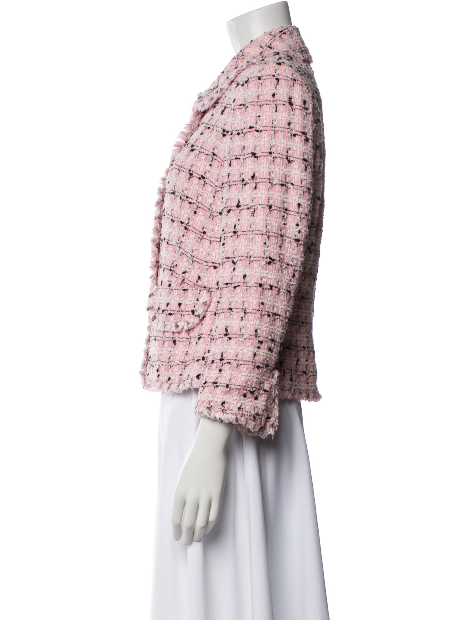 Escada Plaid Print Blazer