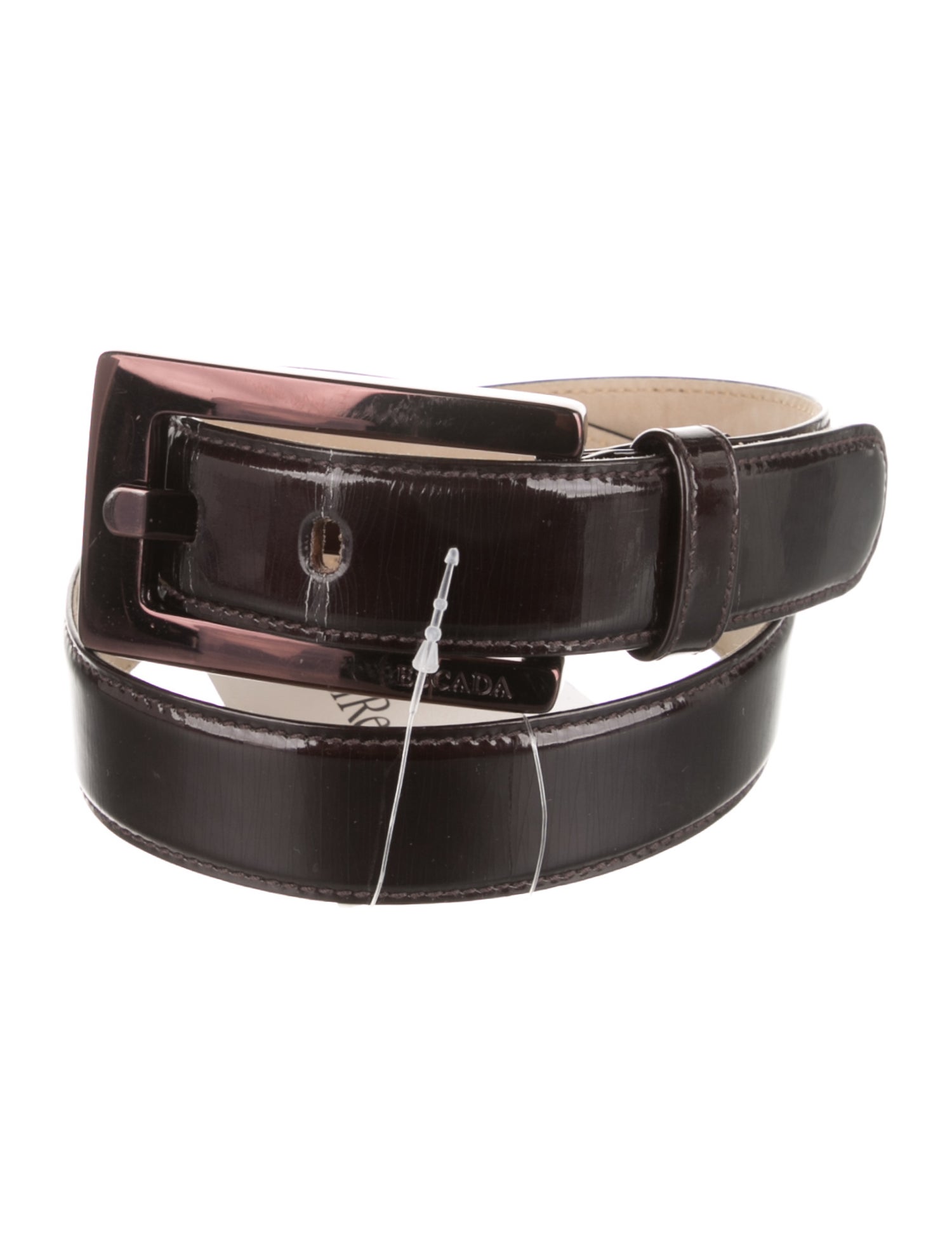 Escada Skinny Patent Leather Waist Belt