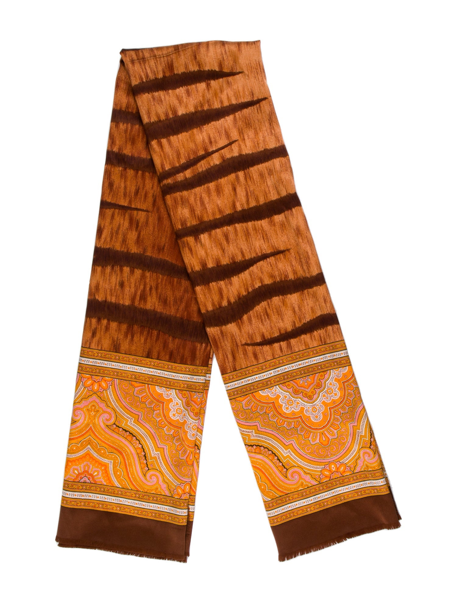Escada Silk Animal Print Scarf