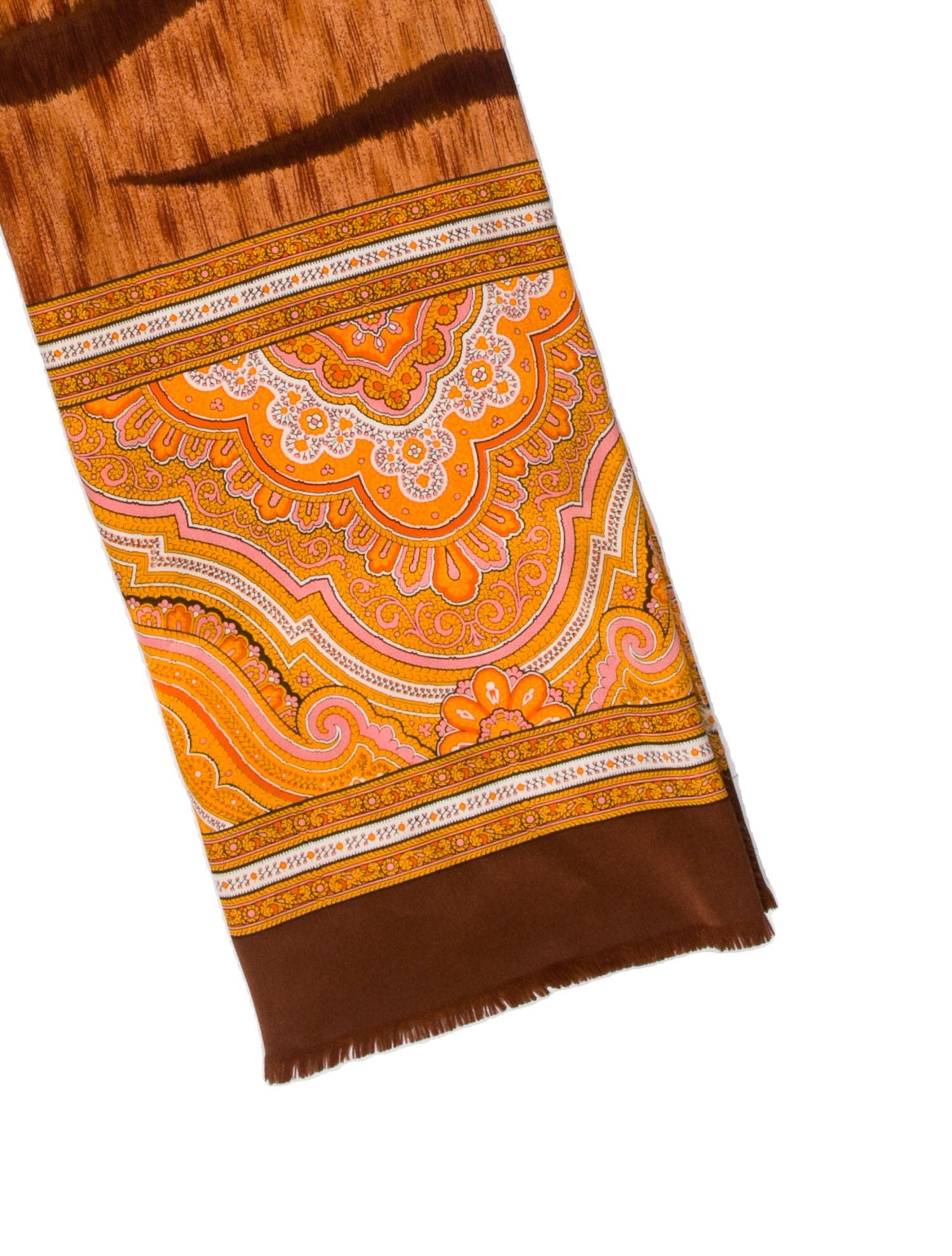 Escada Silk Animal Print Scarf