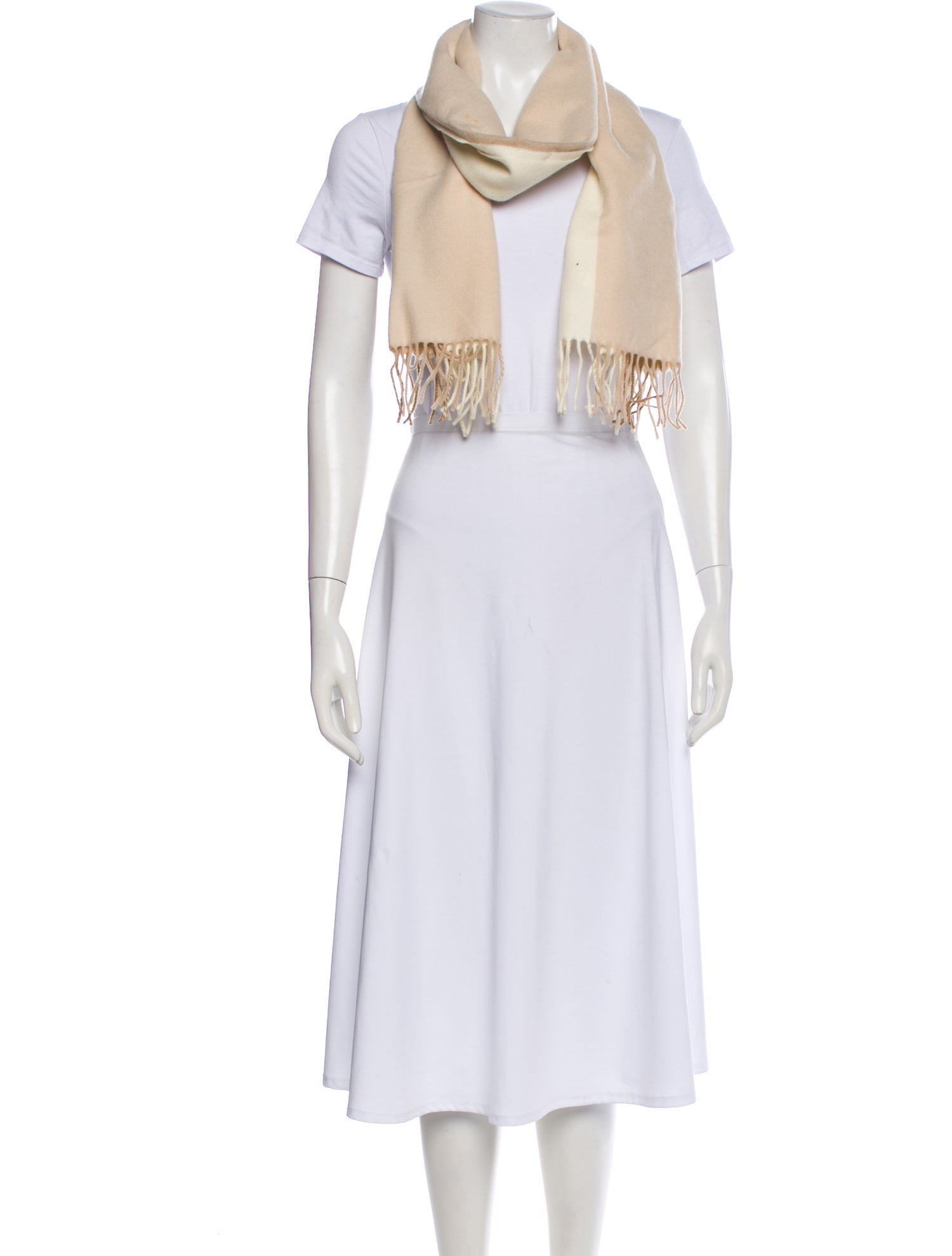 Escada Wool Colorblock Pattern Scarf