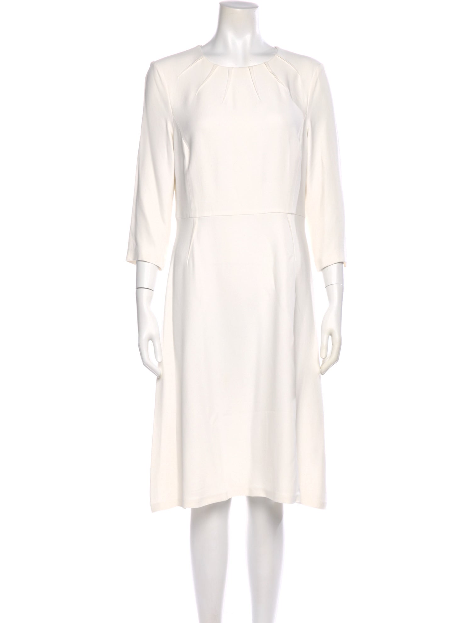 Escada Bateau Neckline Knee-Length Dress