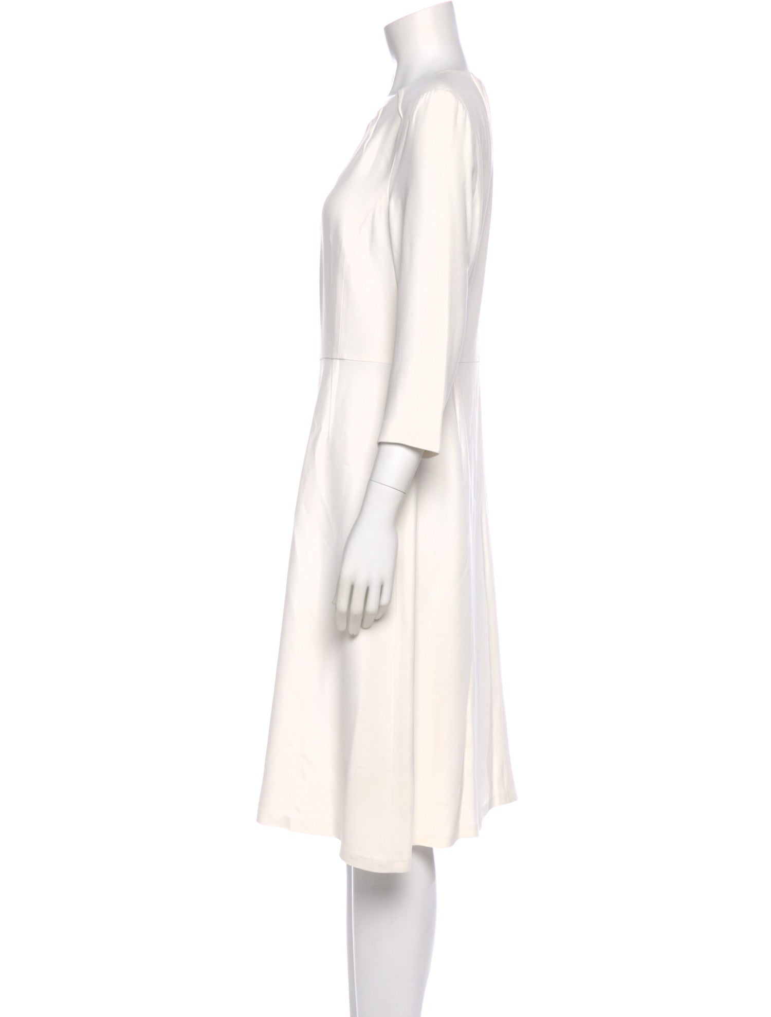 Escada Bateau Neckline Knee-Length Dress