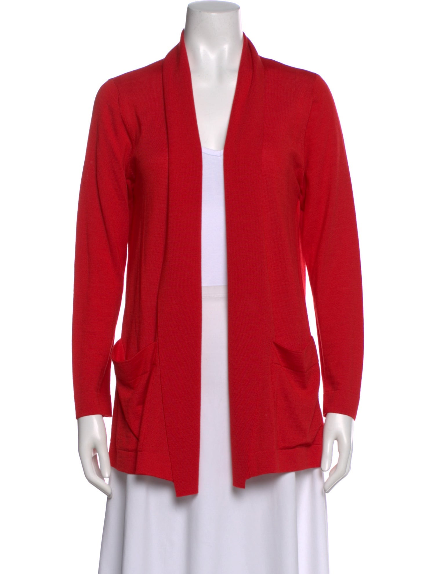 Escada Virgin Wool Open Front Sweater