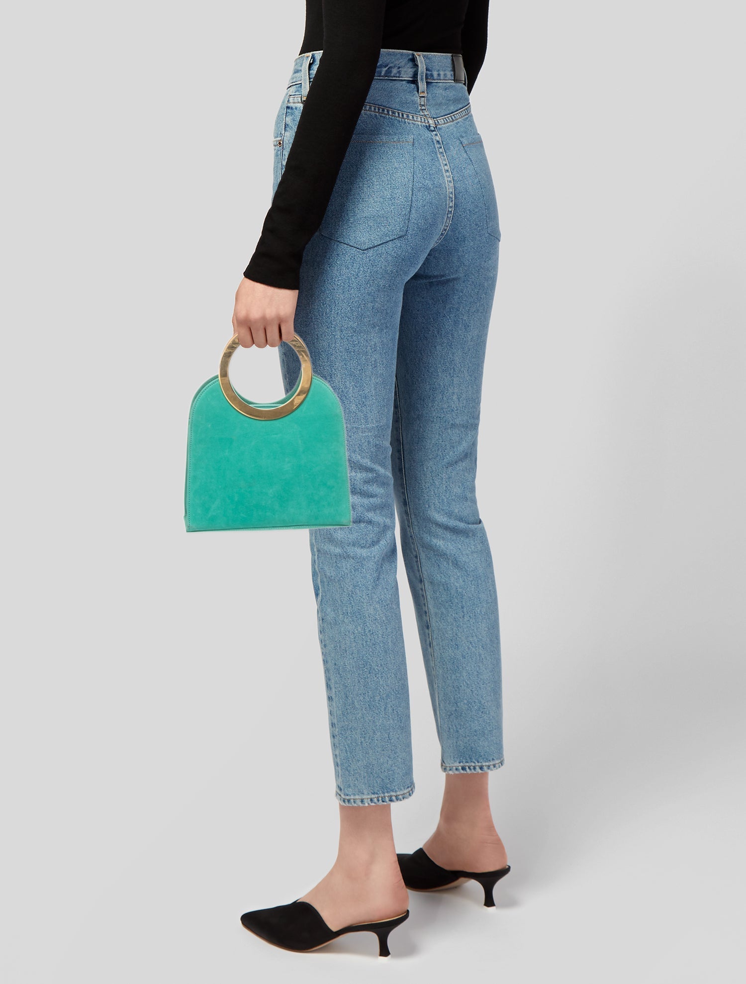 Escada Suede Top Handle Bag
