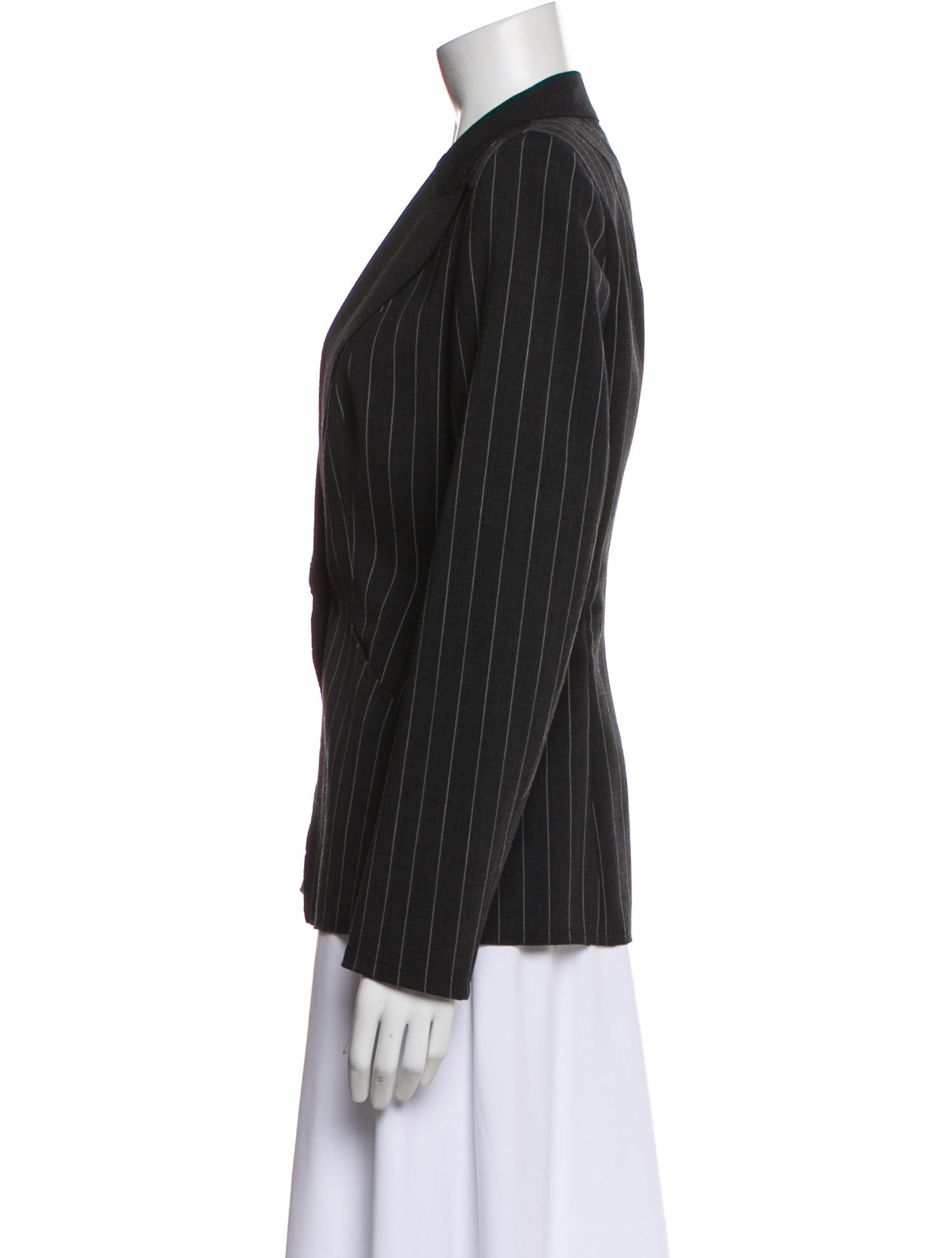 Escada Virgin Wool Striped Blazer