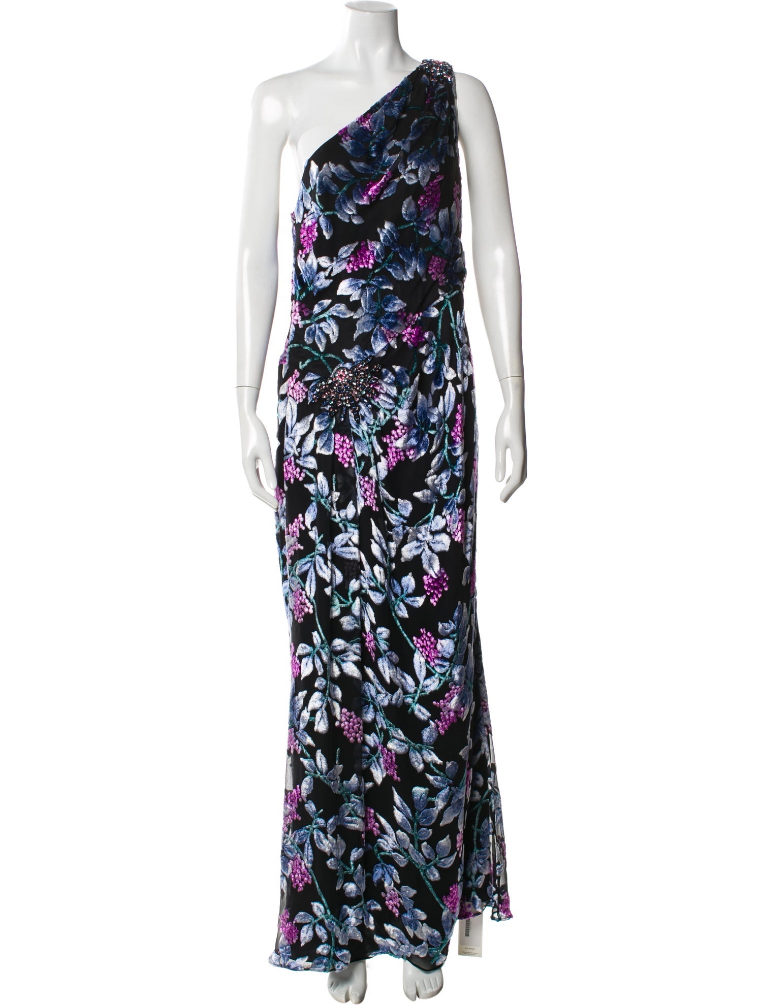 Escada Floral Print Long Dress