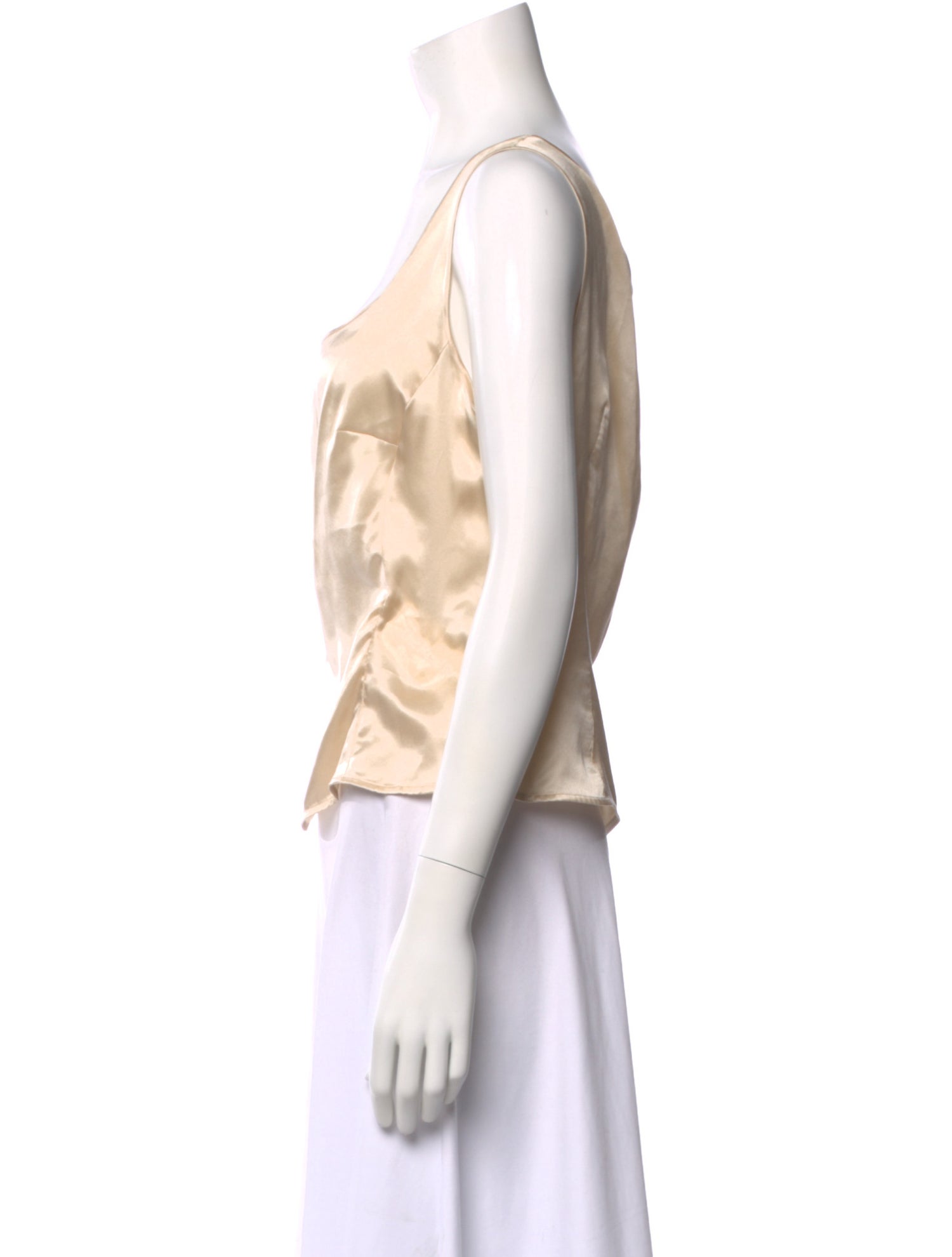 Escada Silk Square Neckline Top