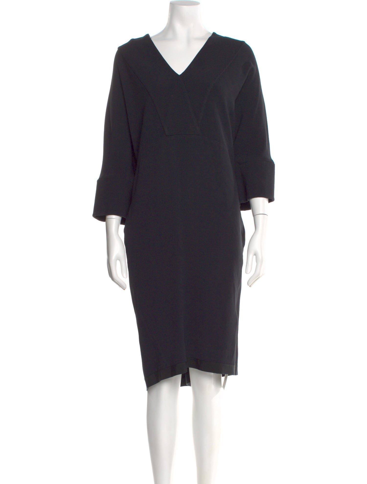 Escada V-Neck Knee-Length Dress