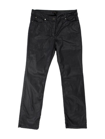 Pre-owned Escada Straight Leg Pants In Blue