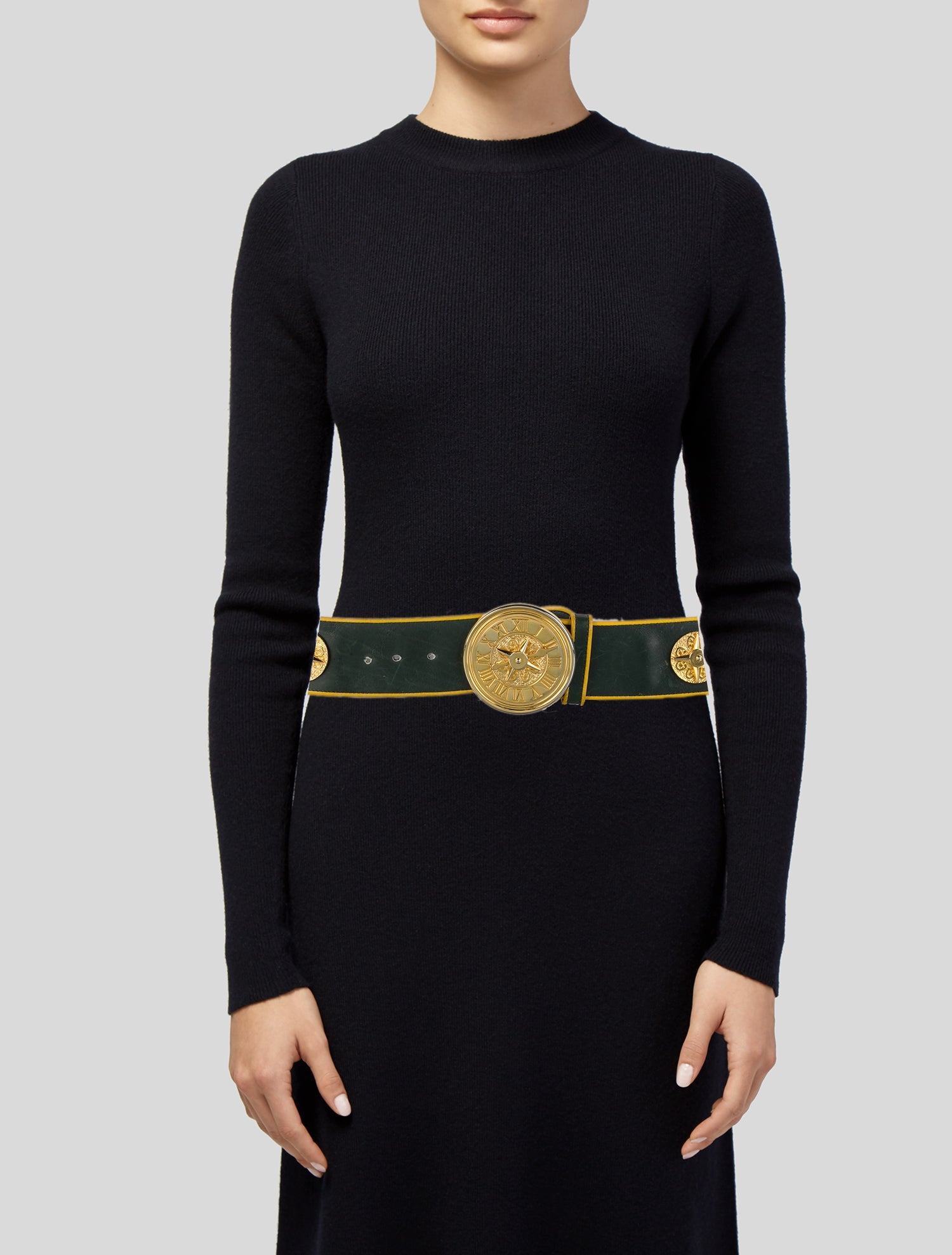 Escada Wide Leather Waist Belt