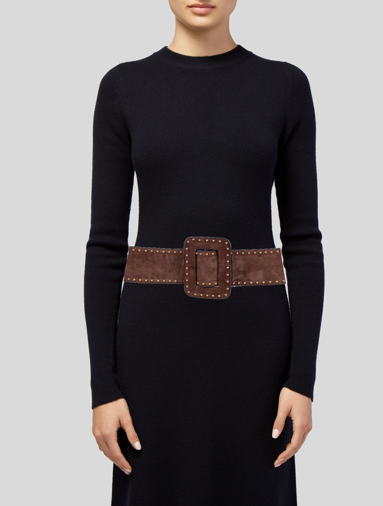 Escada Wide Suede Waist Belt