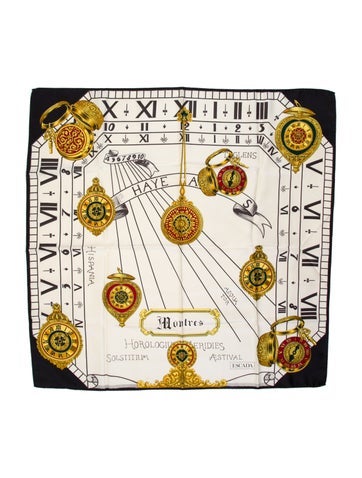 Pre-owned Escada Silk Printed Scarf In Neutral