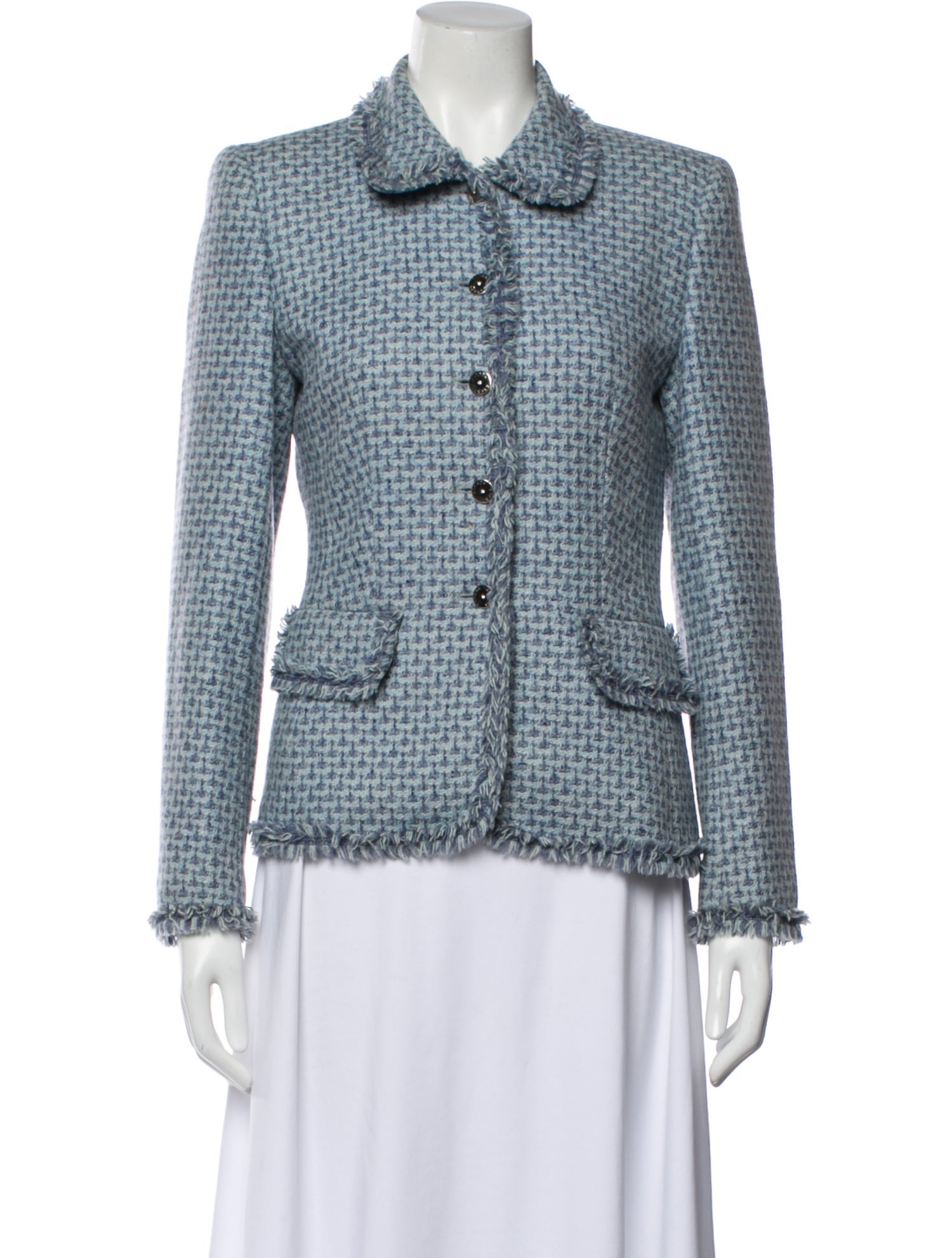 Escada Cashmere Tweed Pattern Evening Jacket