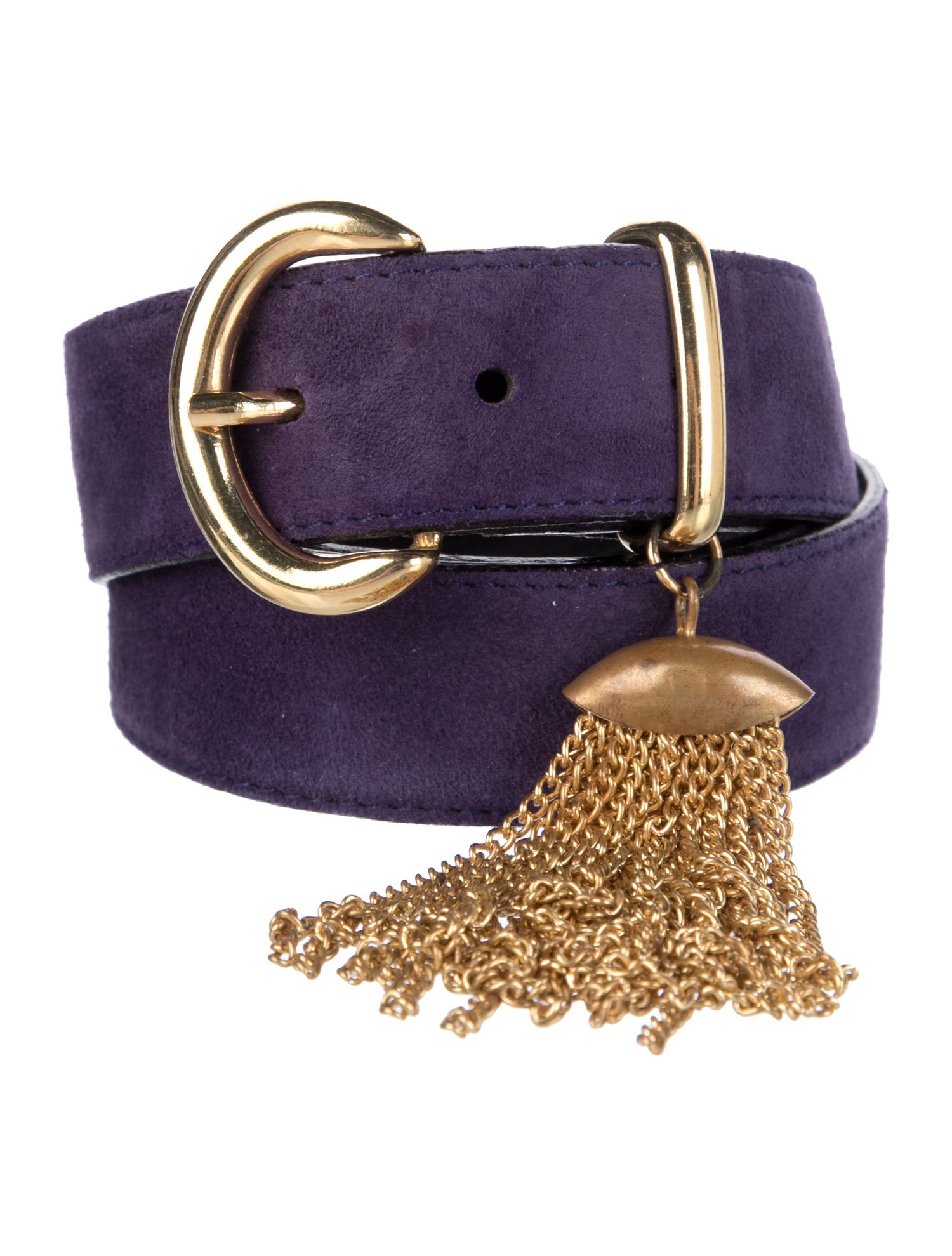 Escada Skinny Suede Belt
