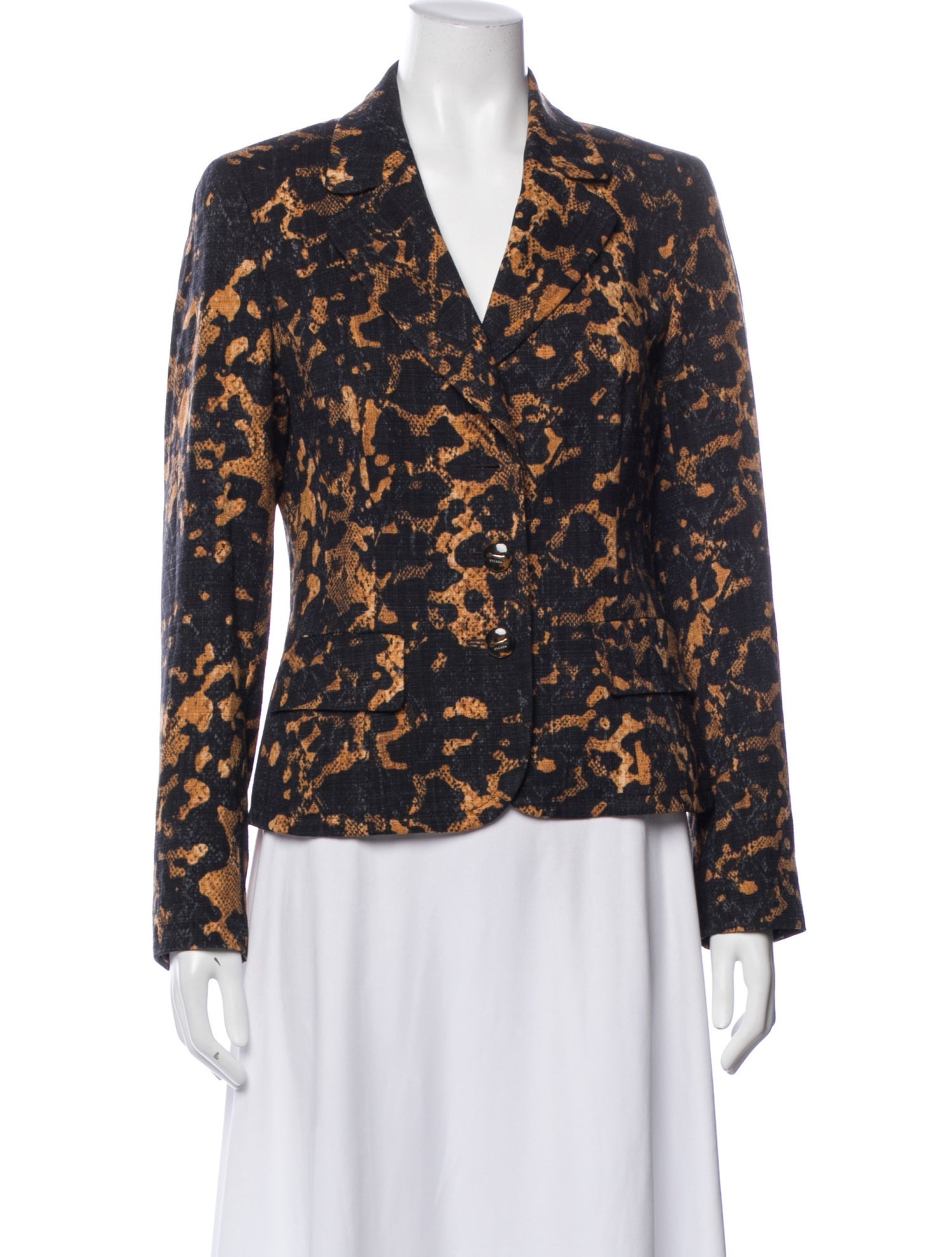 Escada Animal Print Coat