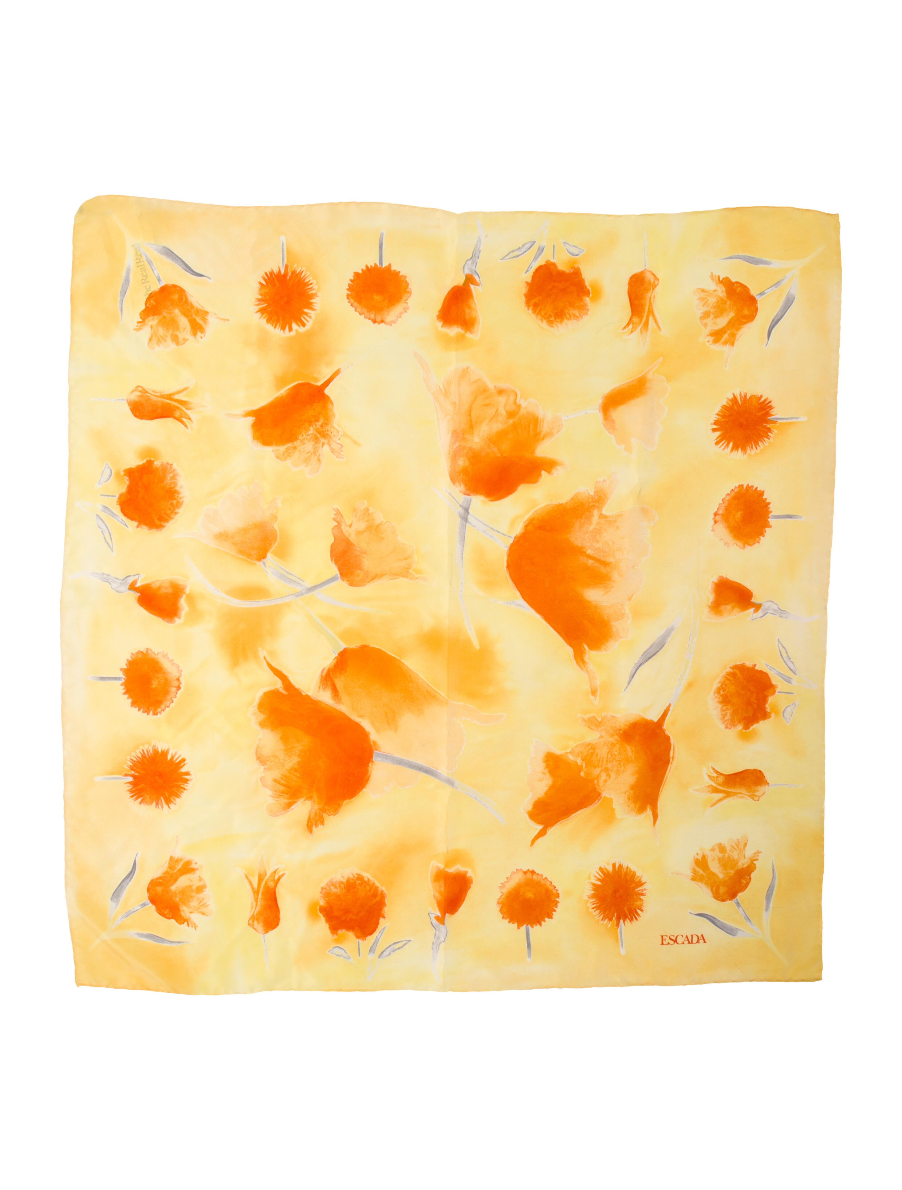 Escada Floral Print Scarf