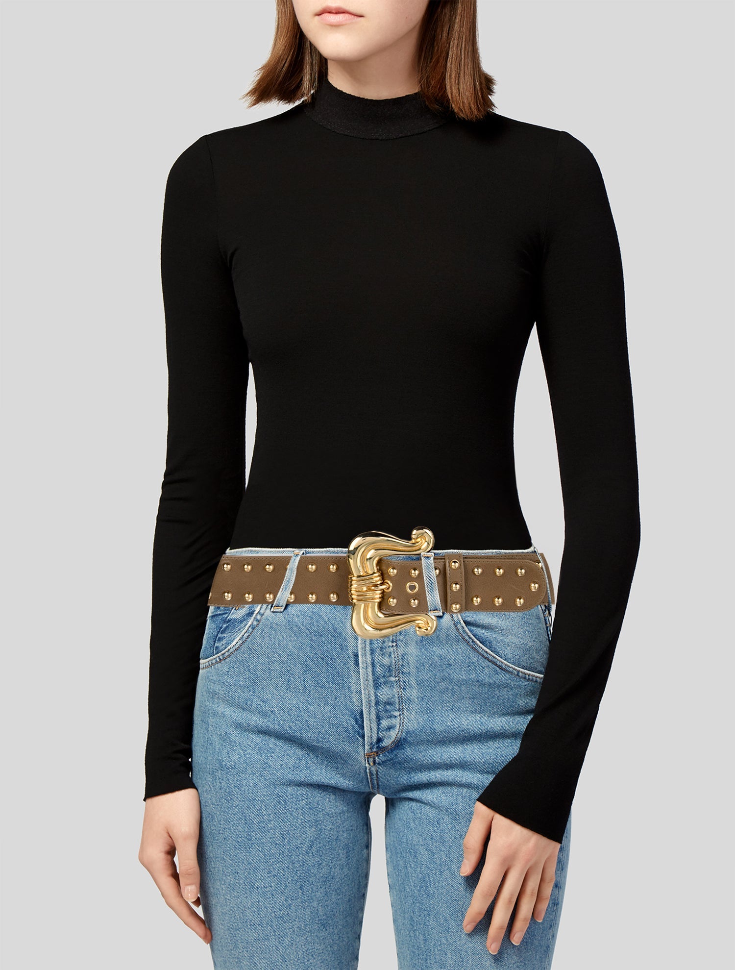 Escada Wide Leather Belt