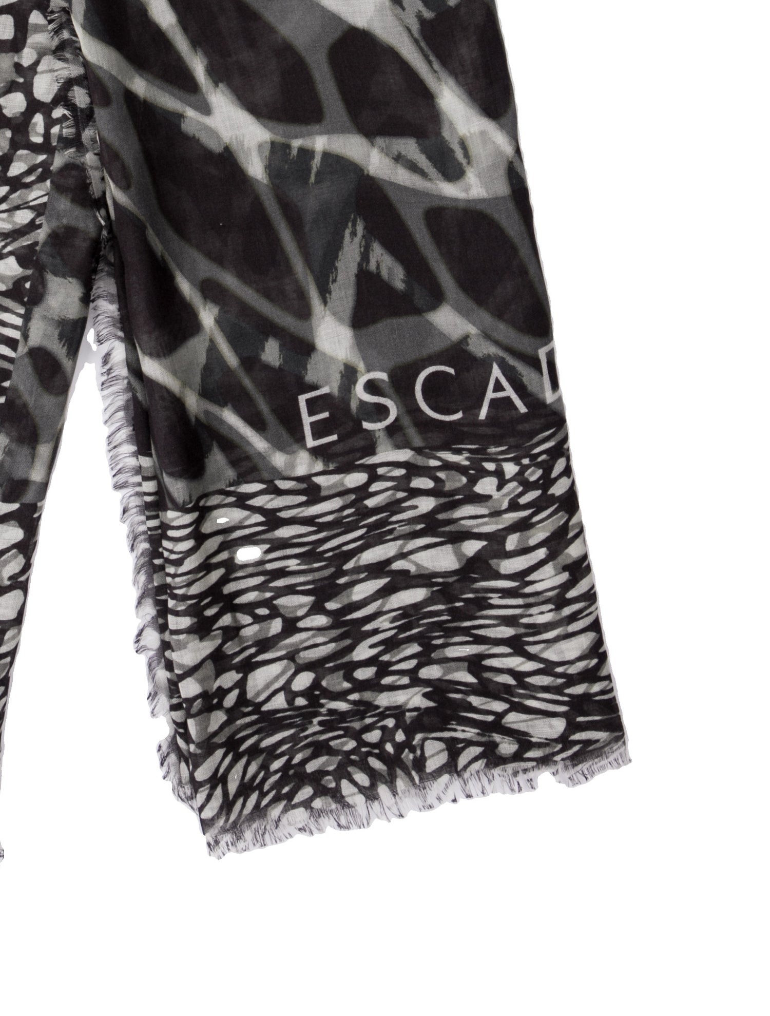 Escada Silk Animal Print Scarf