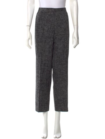 Pre-owned Escada Straight Leg Pants In Black