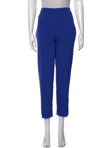 Pre-owned Escada Straight Leg Pants In Blue