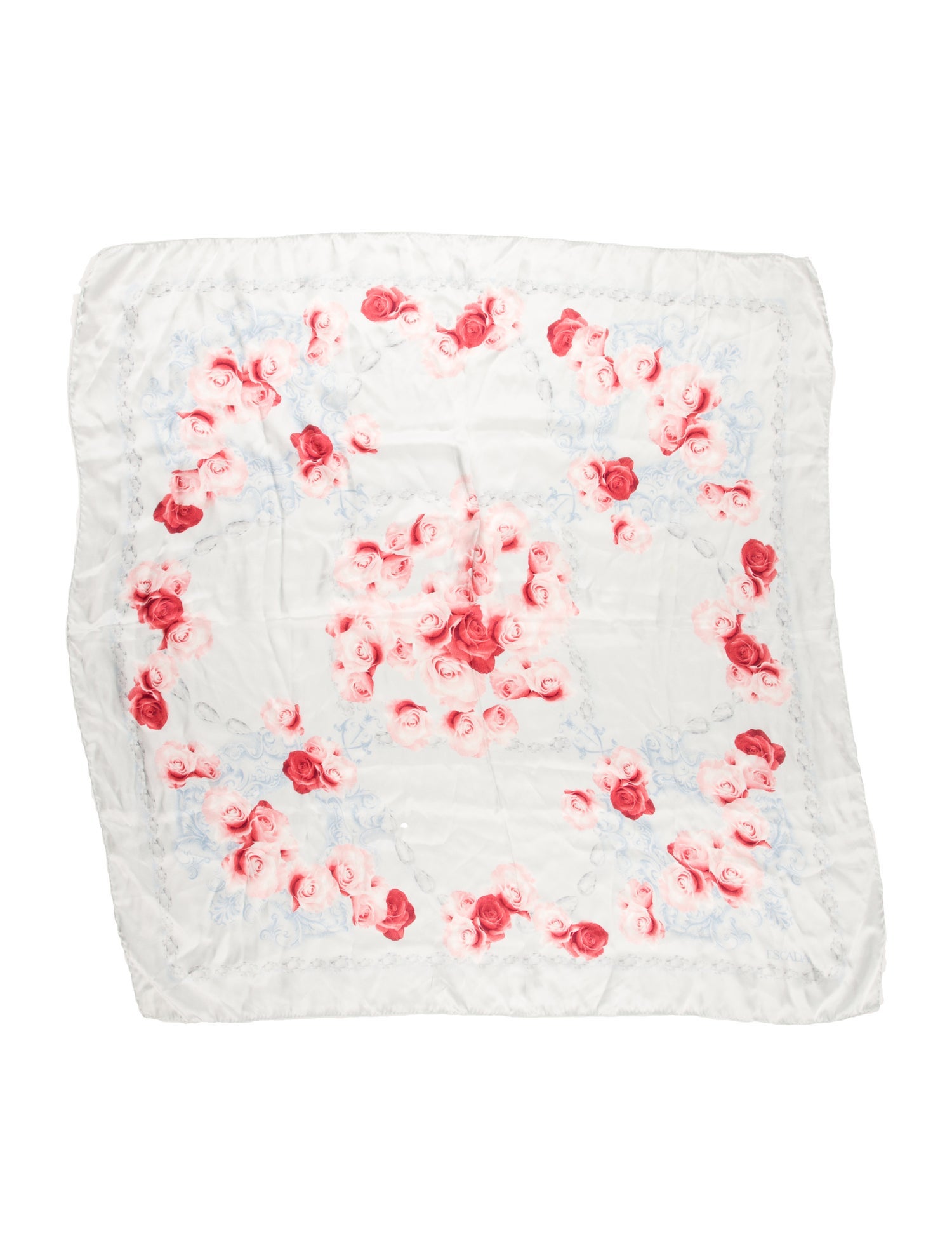 Escada Silk Floral Print Scarf
