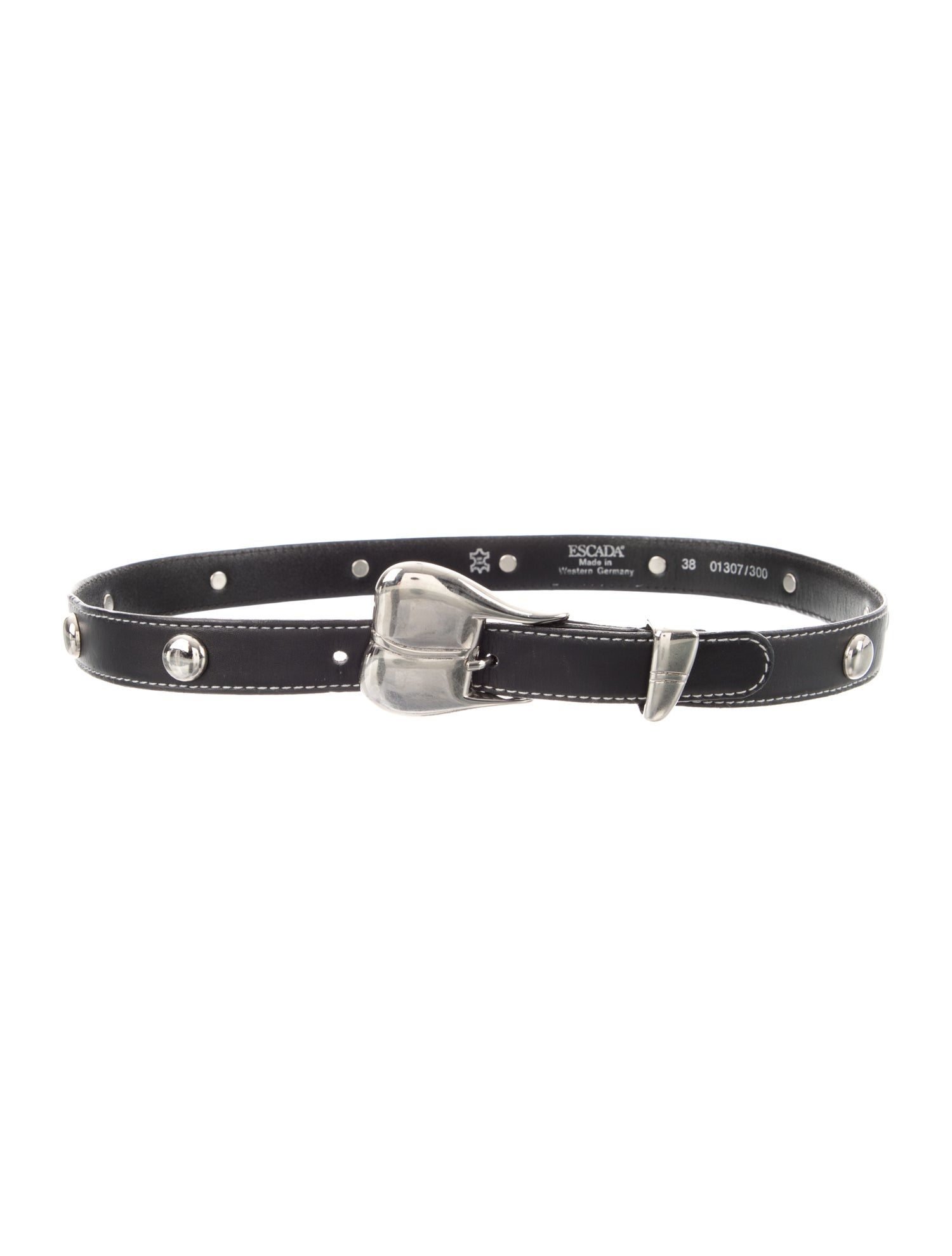 Escada Skinny Leather Belt