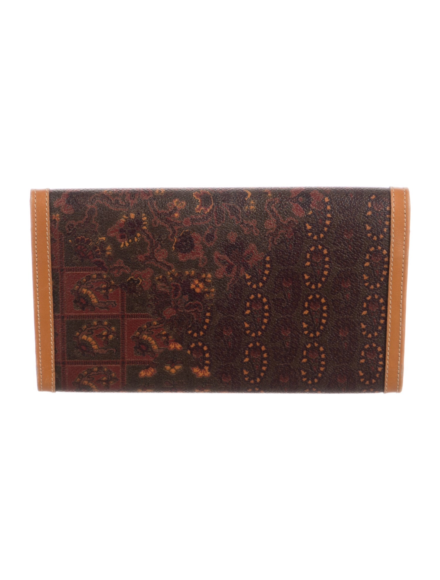 Escada Leather Printed Continental Wallet